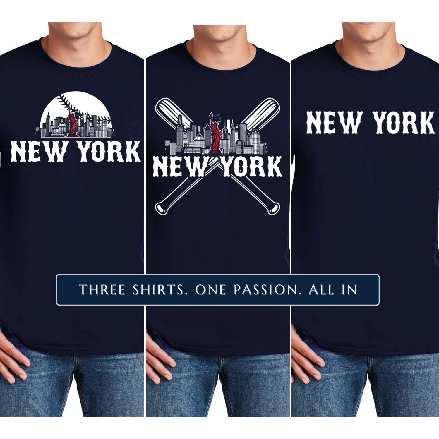 New York Baseball Bundle Men's T-Shirt