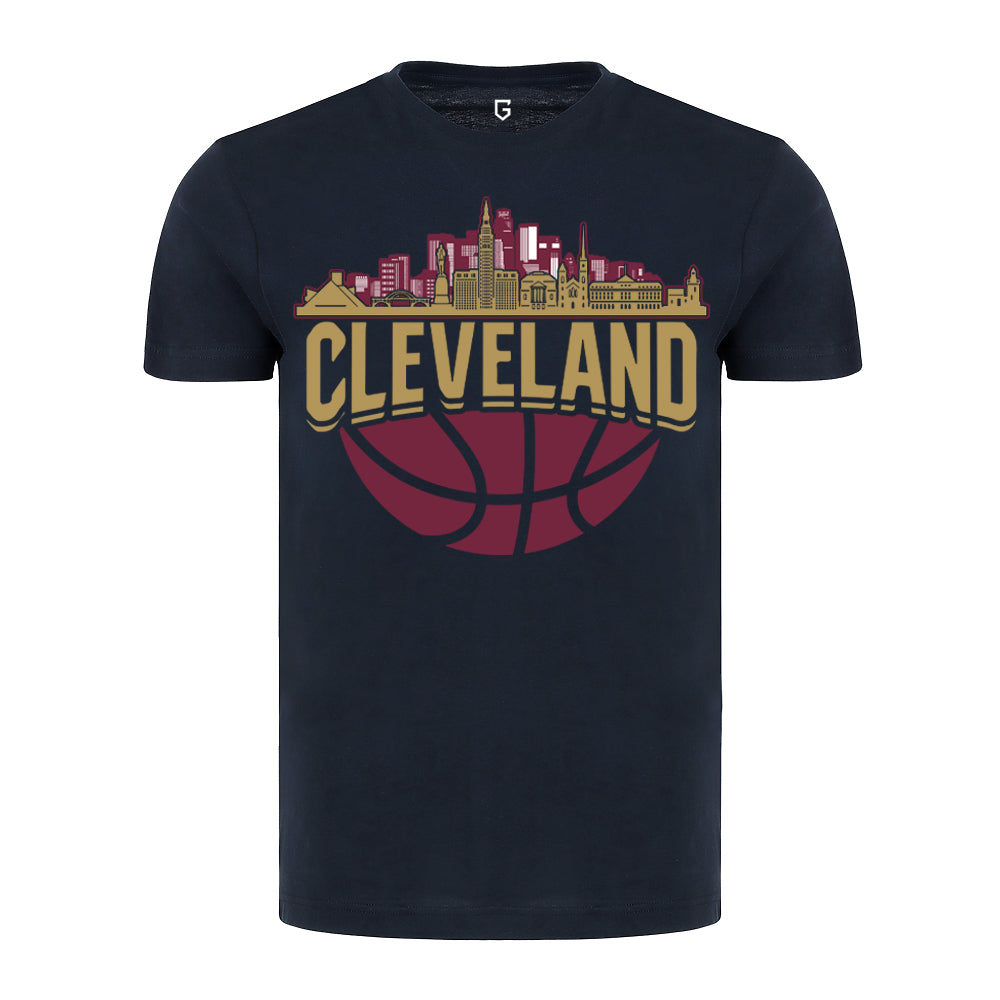 Cleveland Basketball Skyline Men's T-Shirt