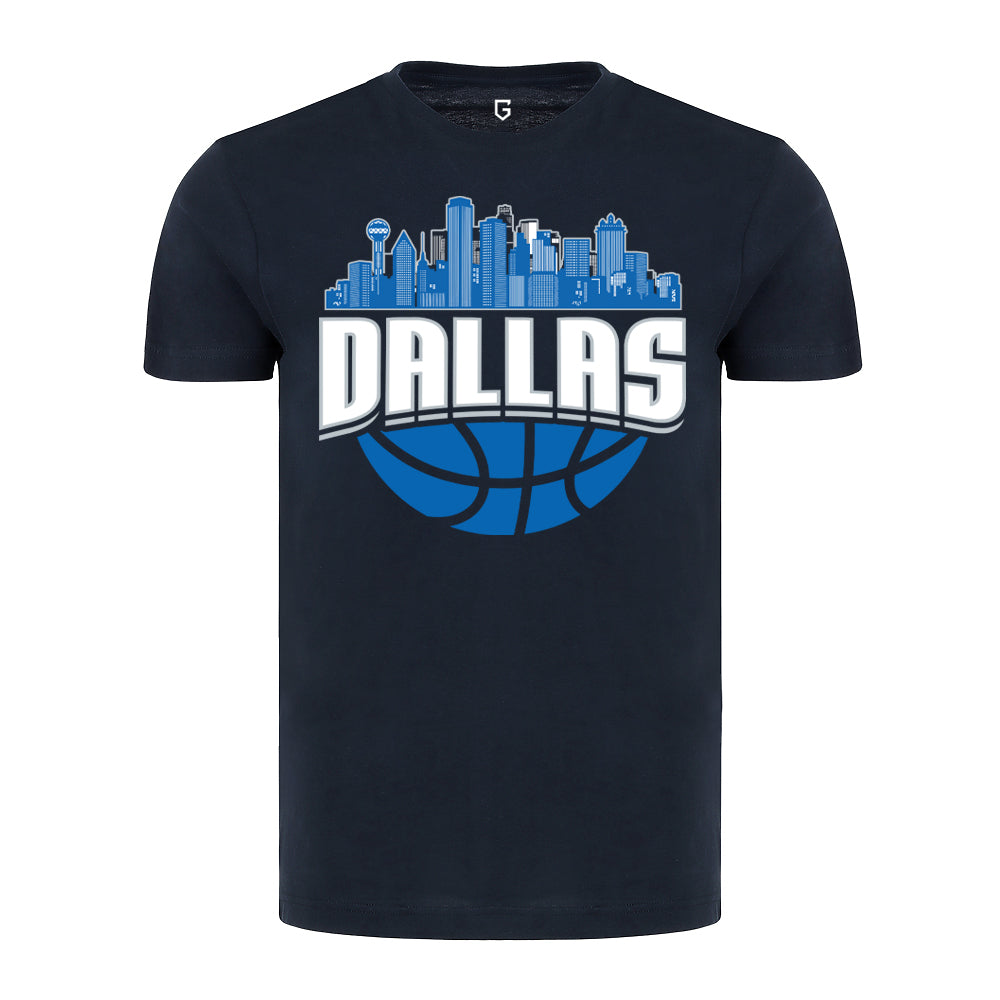 Dallas Basketball Skyline Men's T-Shirt