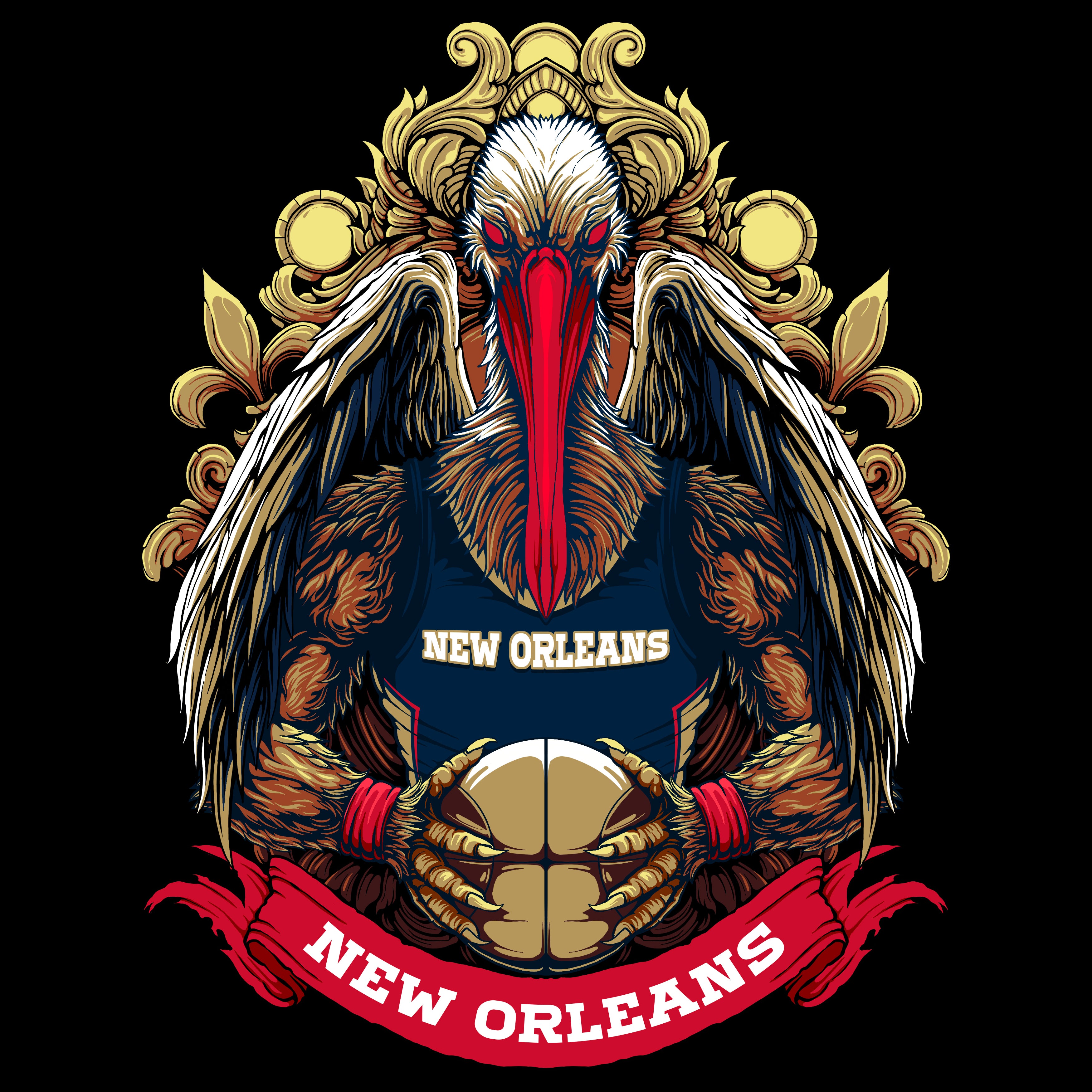New Orleans Basketball Men's T-Shirt