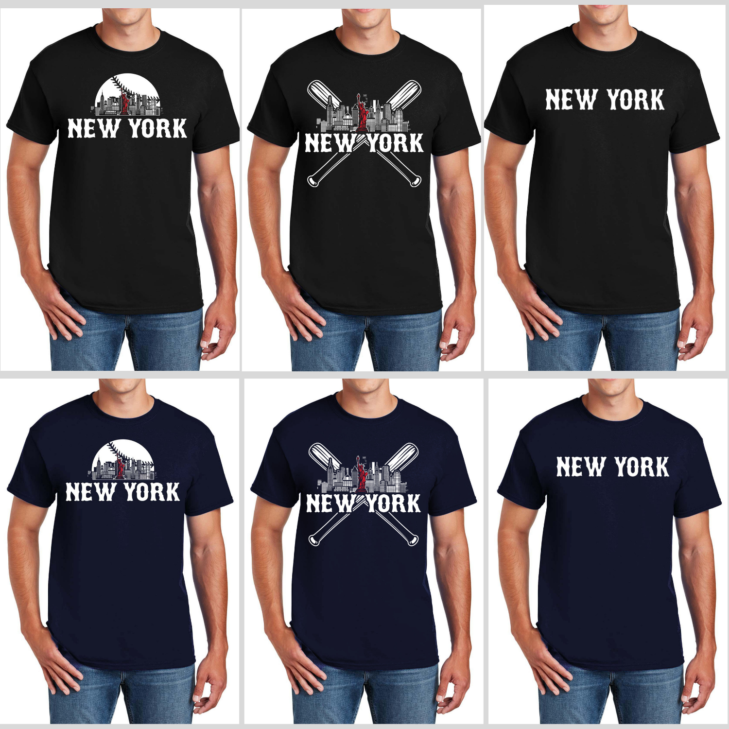 New York Baseball Bundle Men's T-Shirt