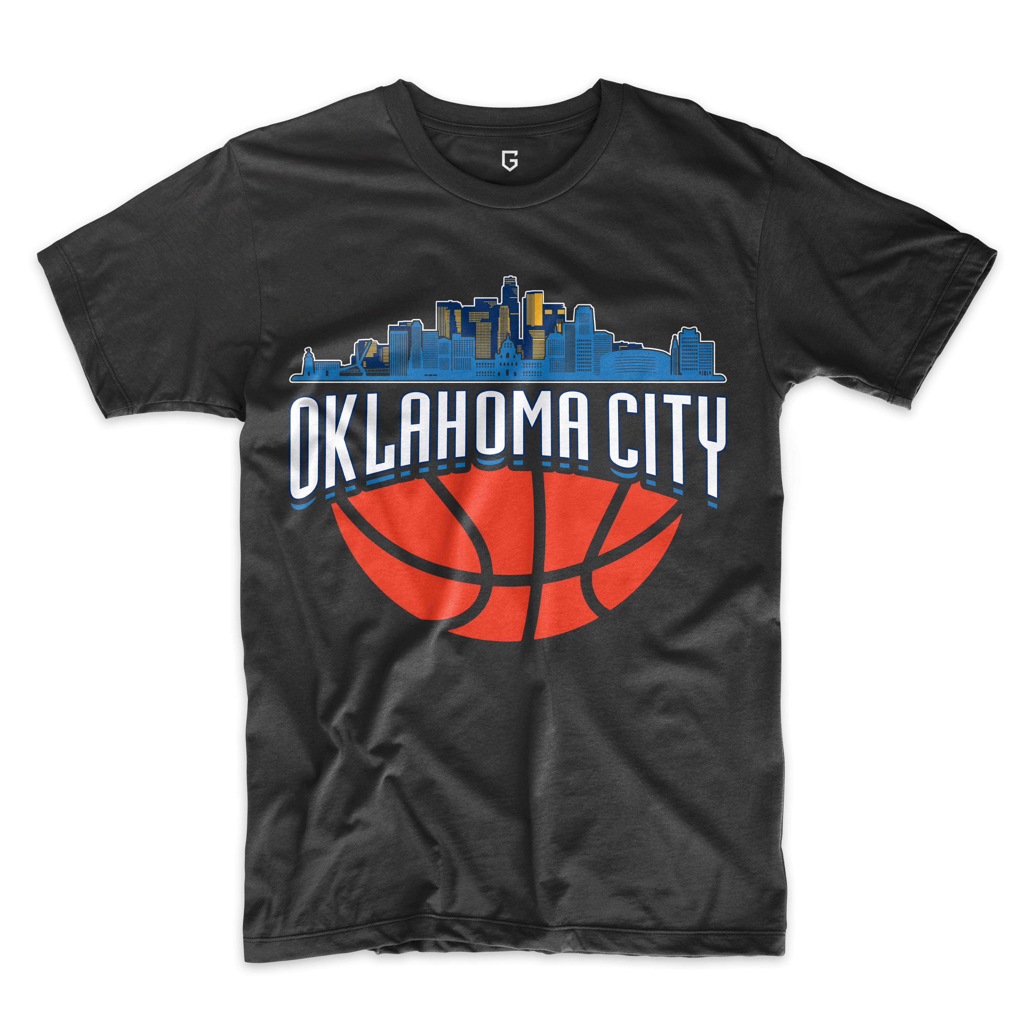 Oklahoma City Basketball Skyline Men's T-Shirt