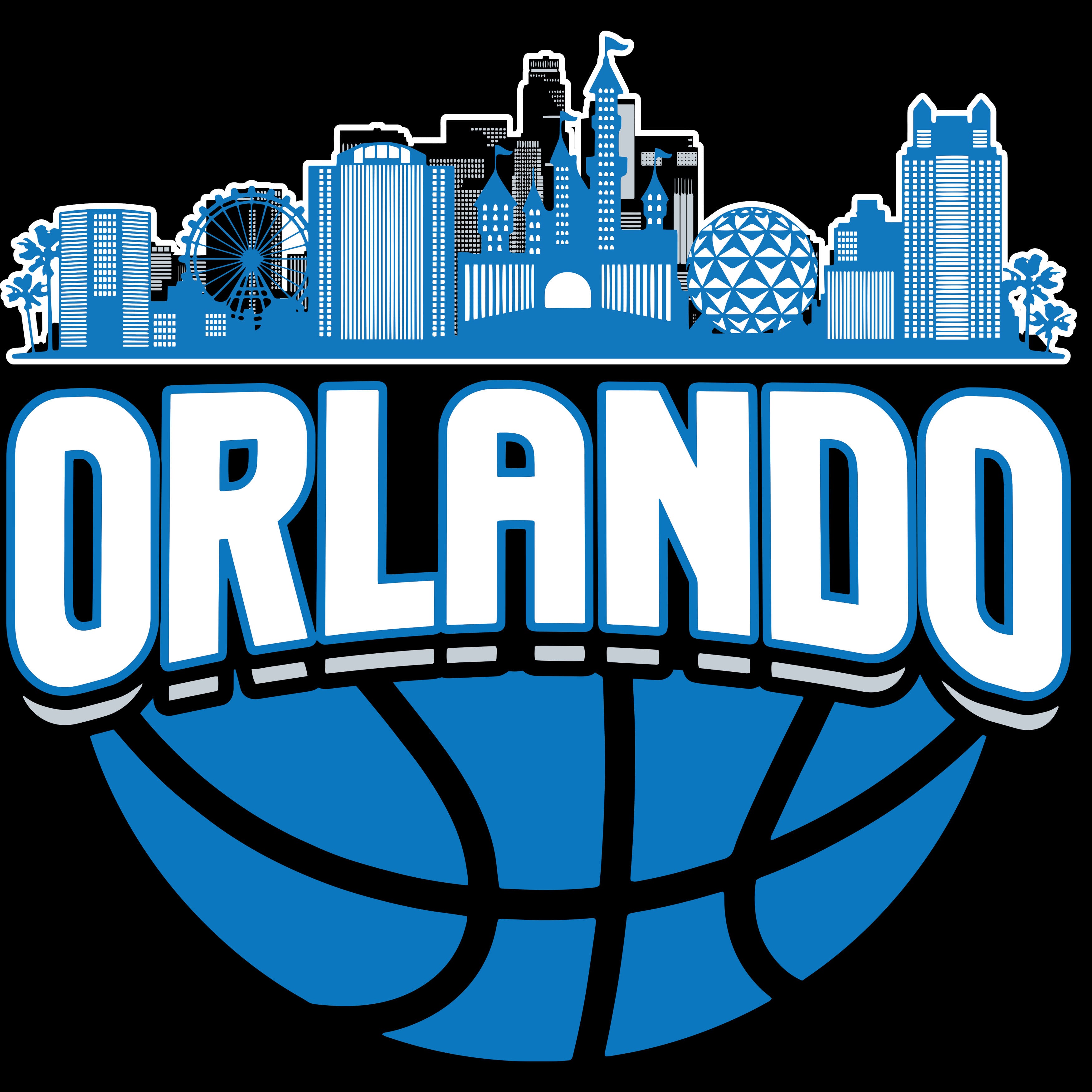 Orlando Basketball Skyline Men's T-Shirt