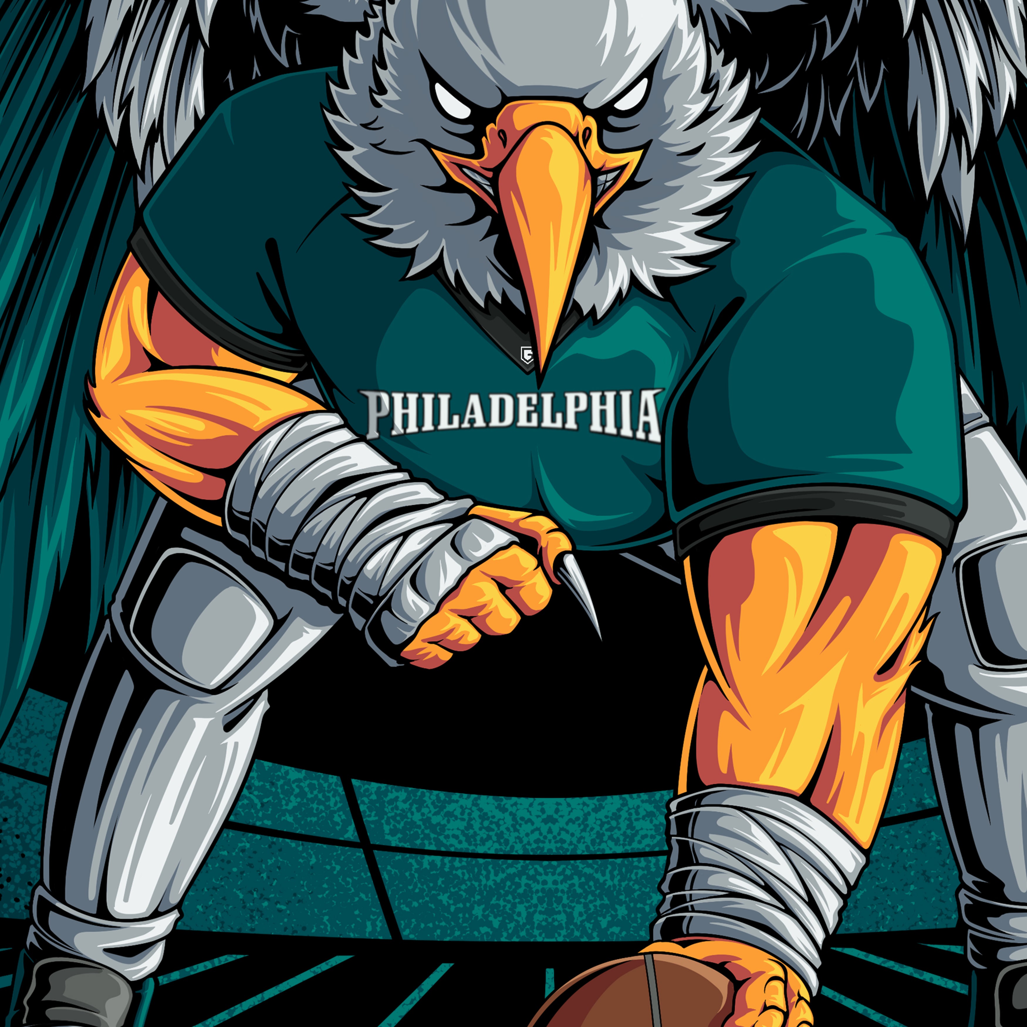 Philadelphia Football Snap Men's Graphic T-Shirt