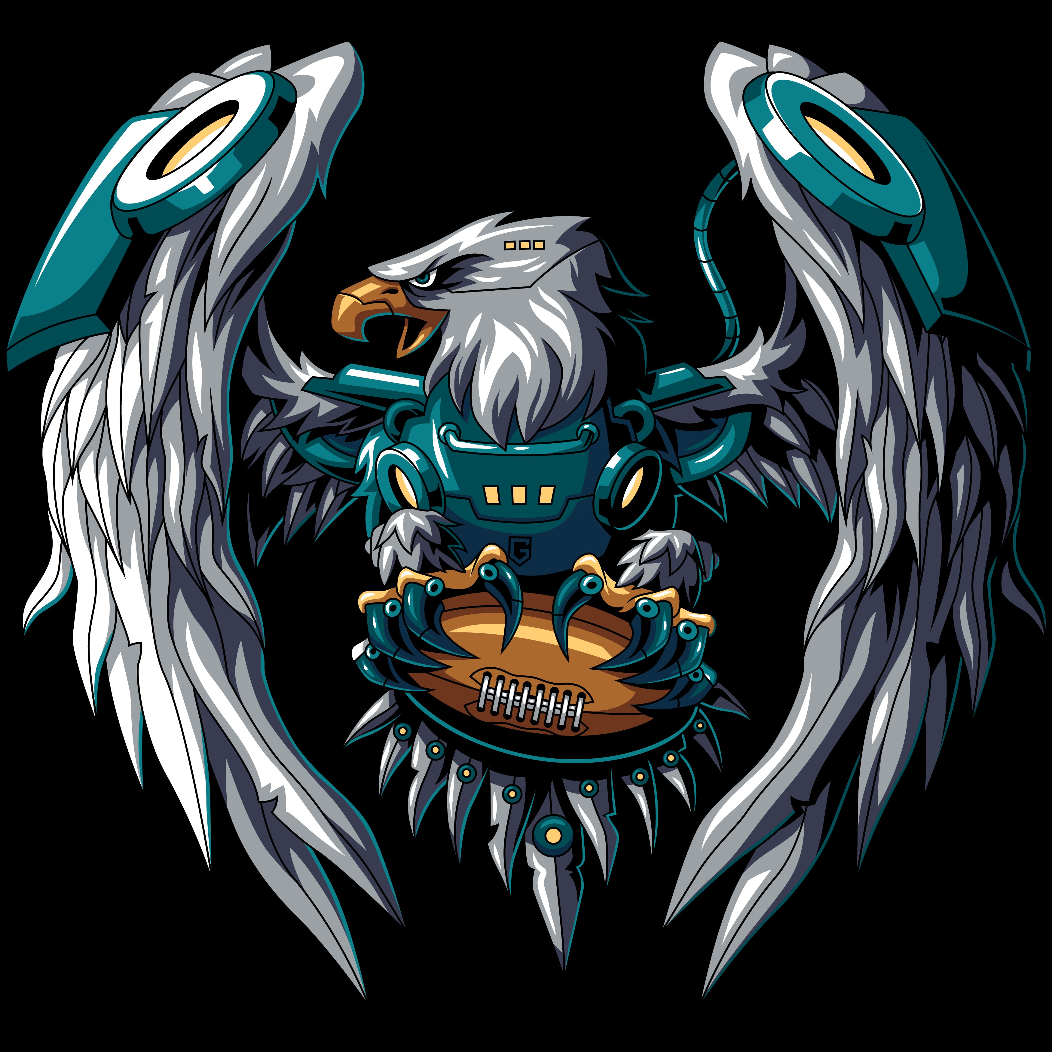 Philadelphia Football Robotic Men's Graphic Hoodie