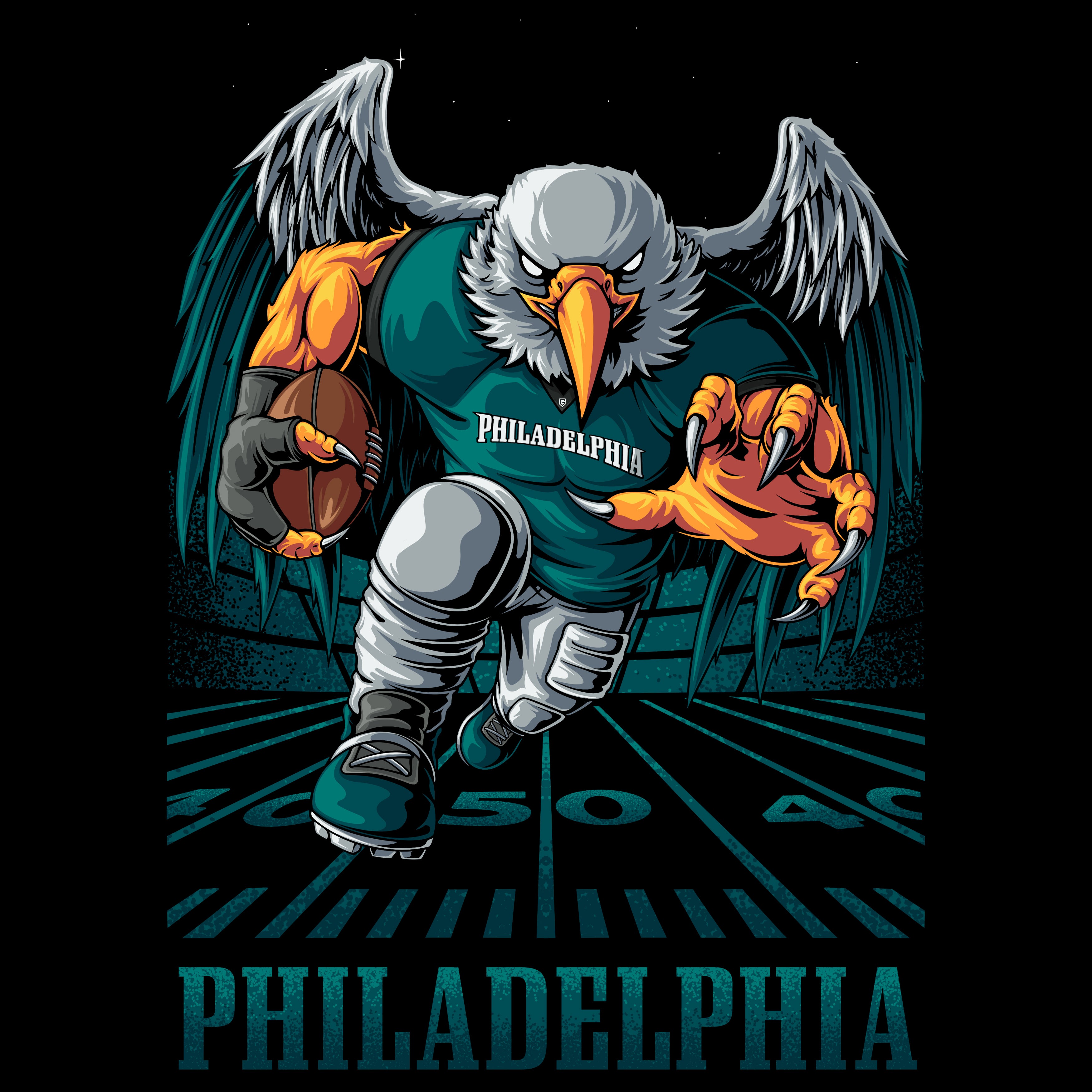 Philadelphia Football Rush Men's T-Shirt