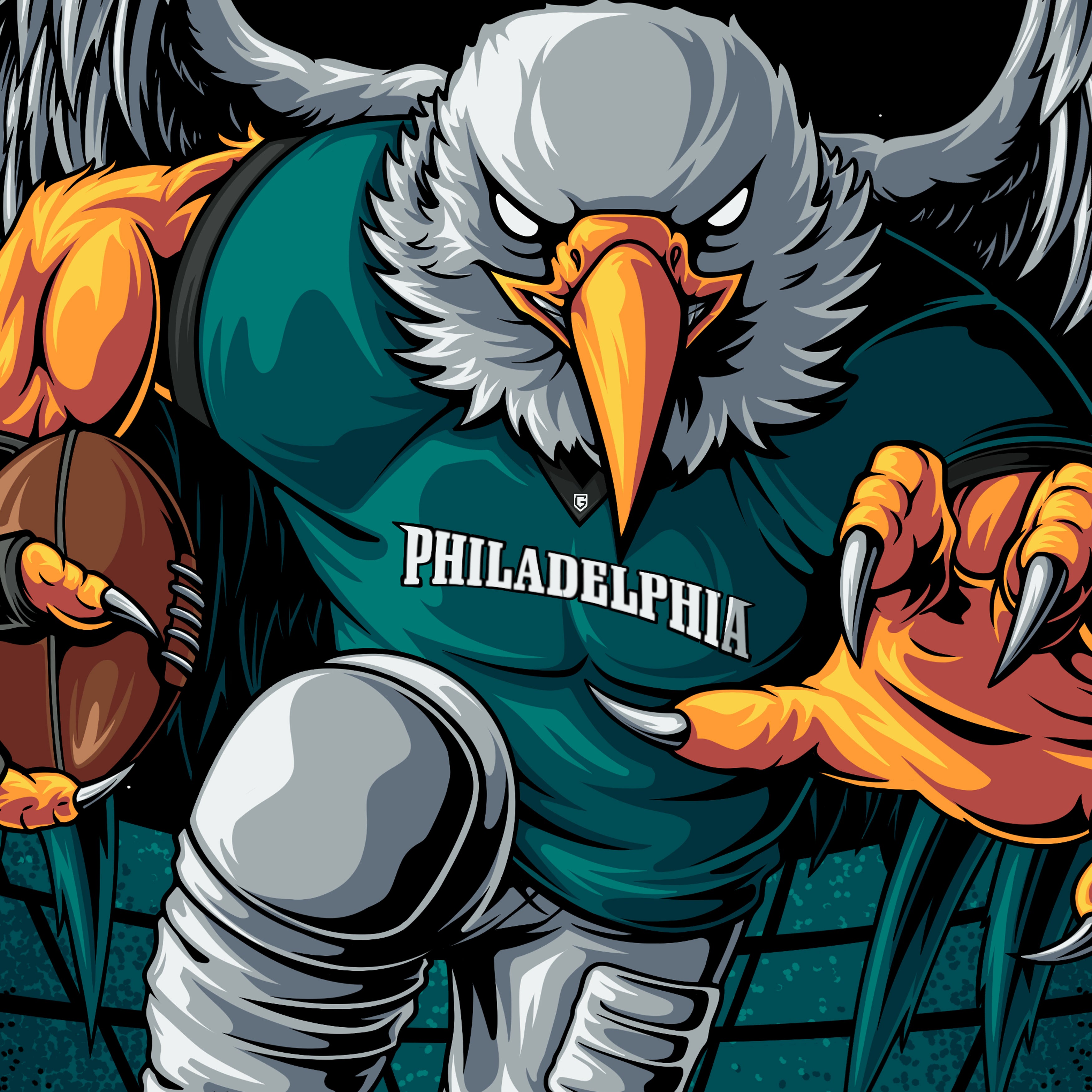Philadelphia Football Rush Men's T-Shirt