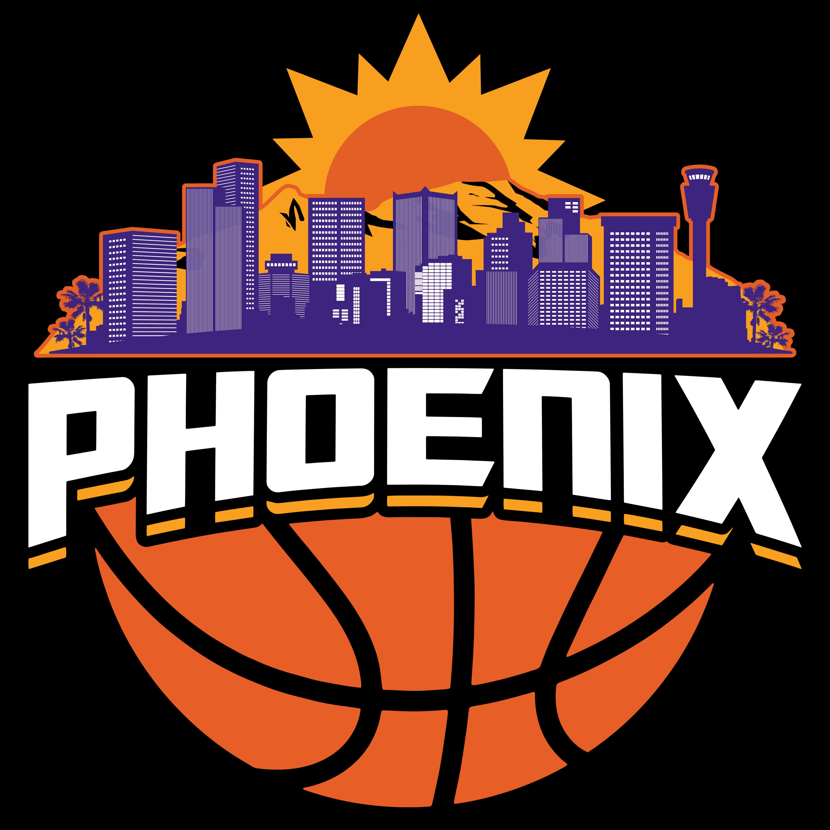 Phoenix Basketball Skyline Men's T-Shirt