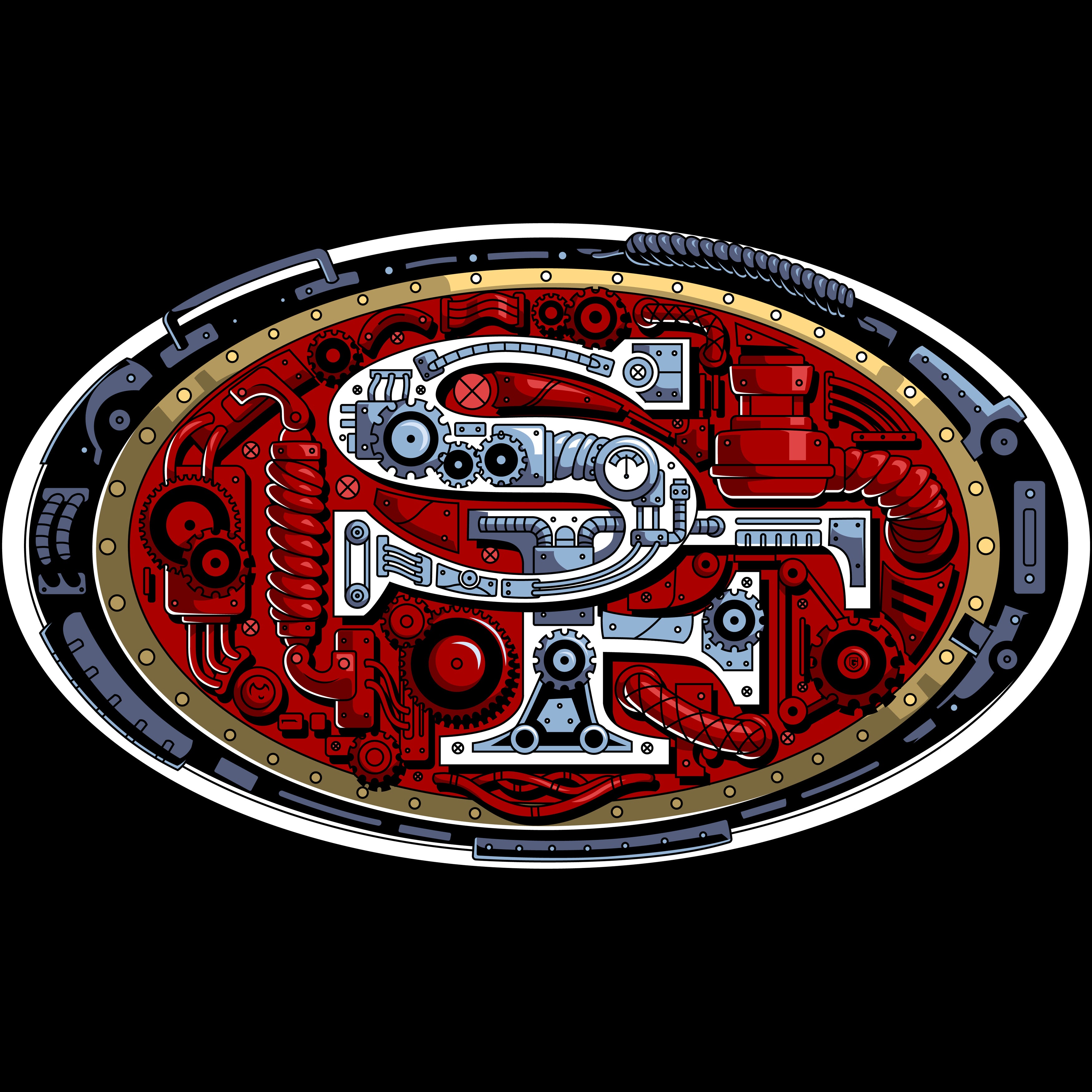 San Francisco Steampunk Football Men's T-Shirt