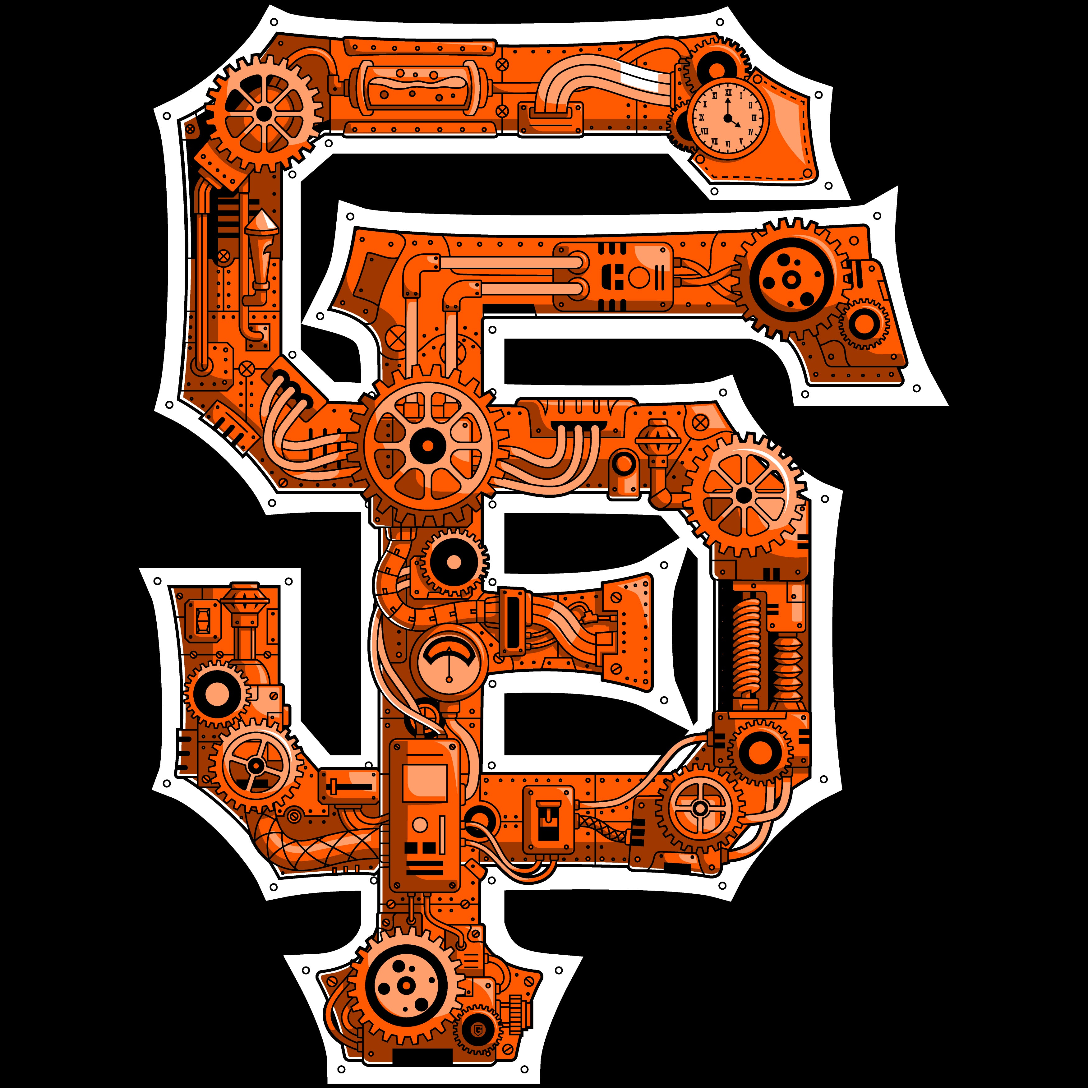 San Francisco Steampunk Baseball Men's T-Shirt