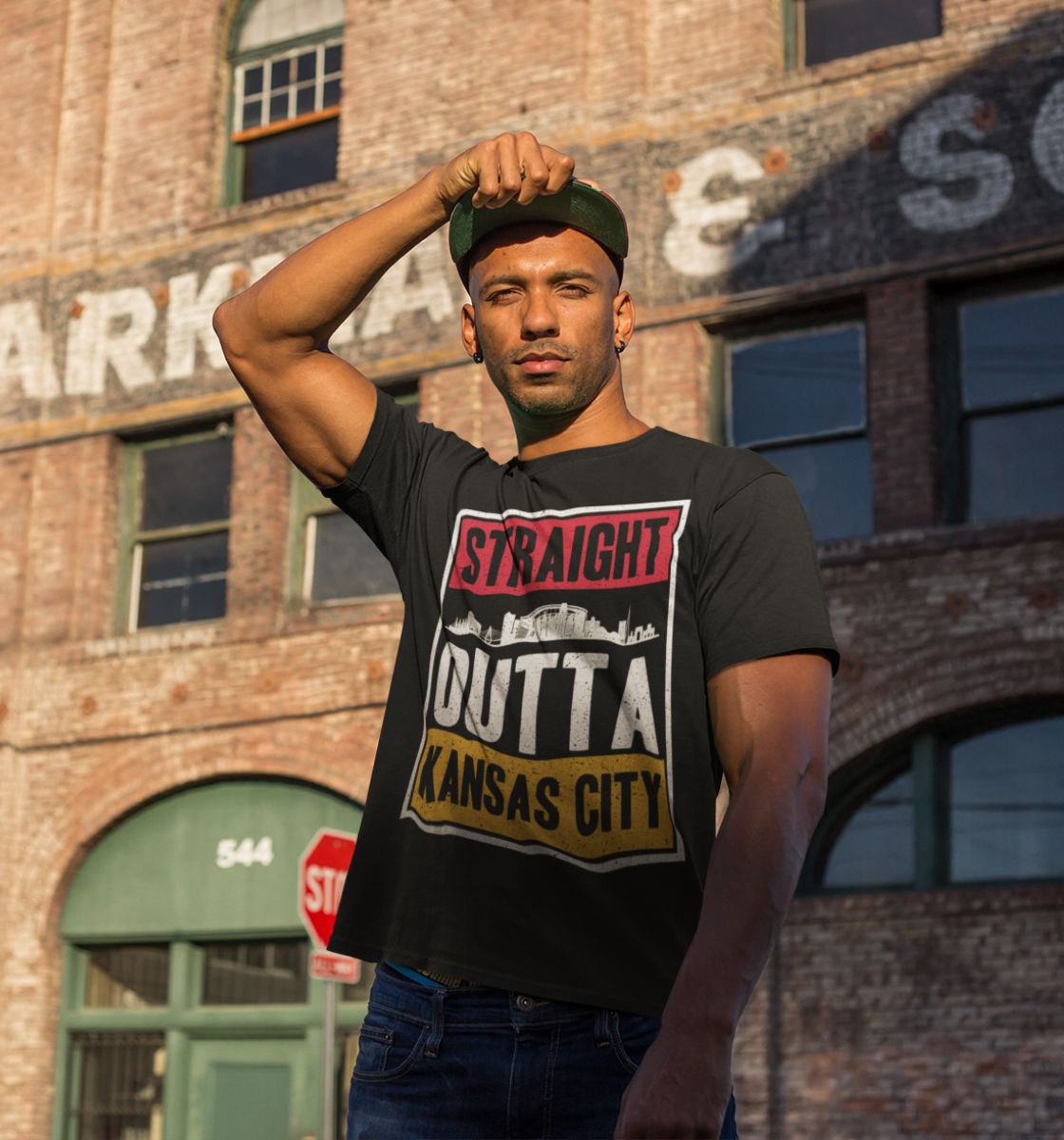 Straight Outta Kansas City Football Men's T-Shirt