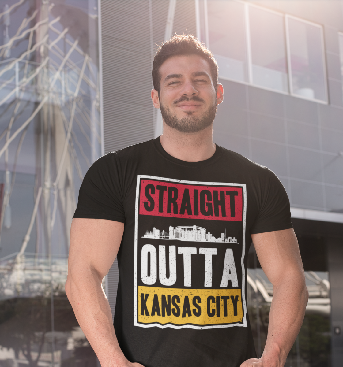 Straight Outta Kansas City Football Men's T-Shirt