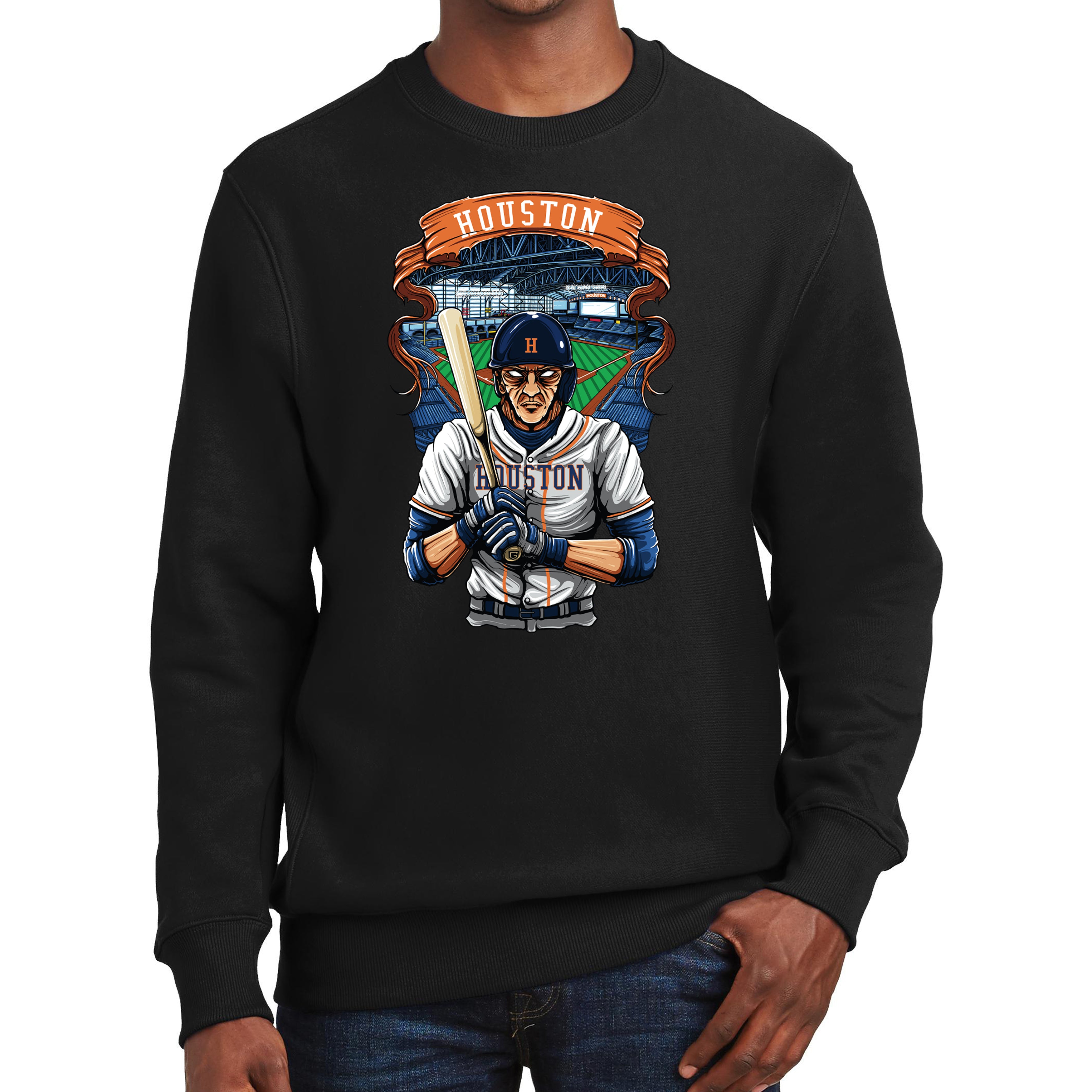 Houston Baseball Men's Graphic Sweatshirt
