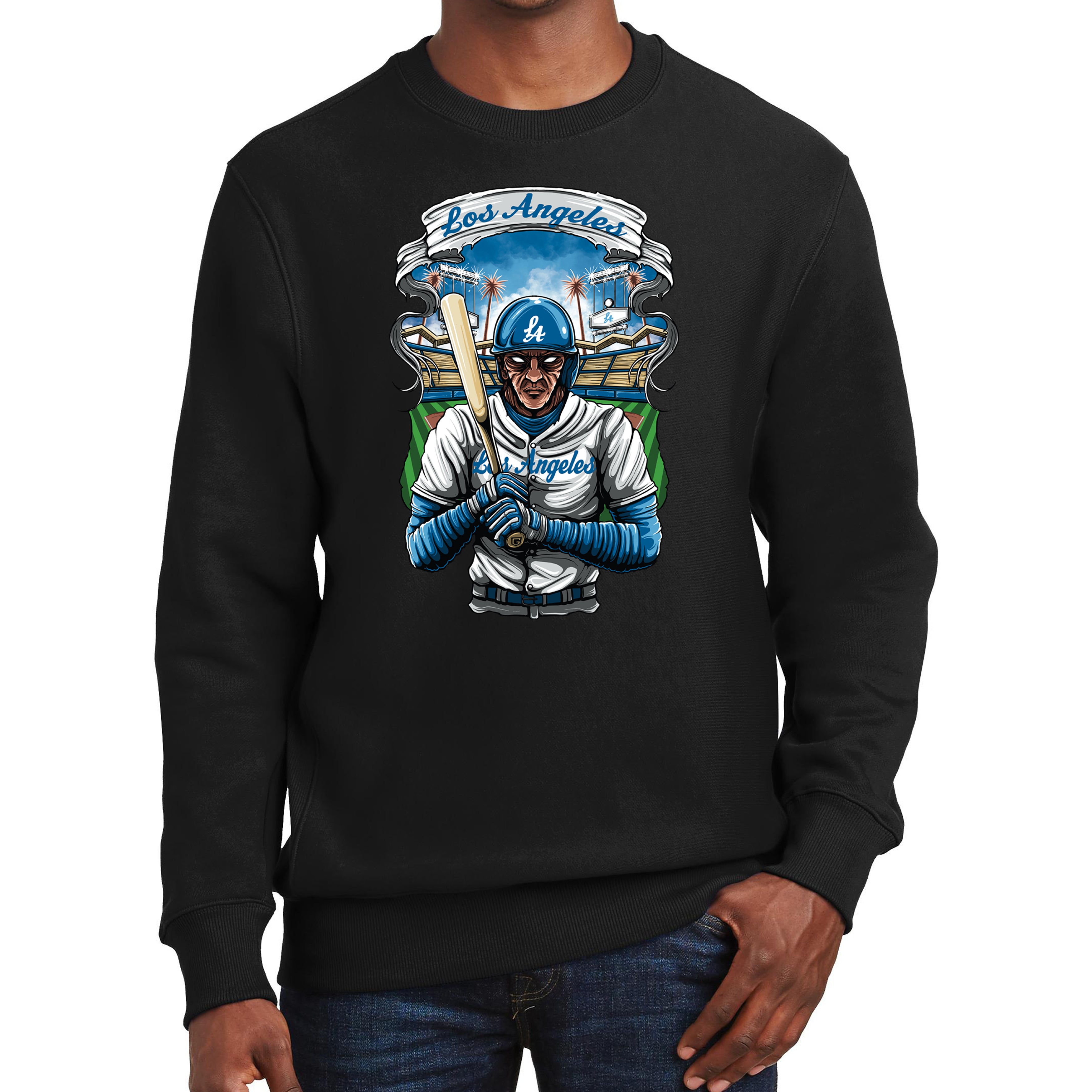 Los Angeles Baseball Men's Graphic Sweatshirt