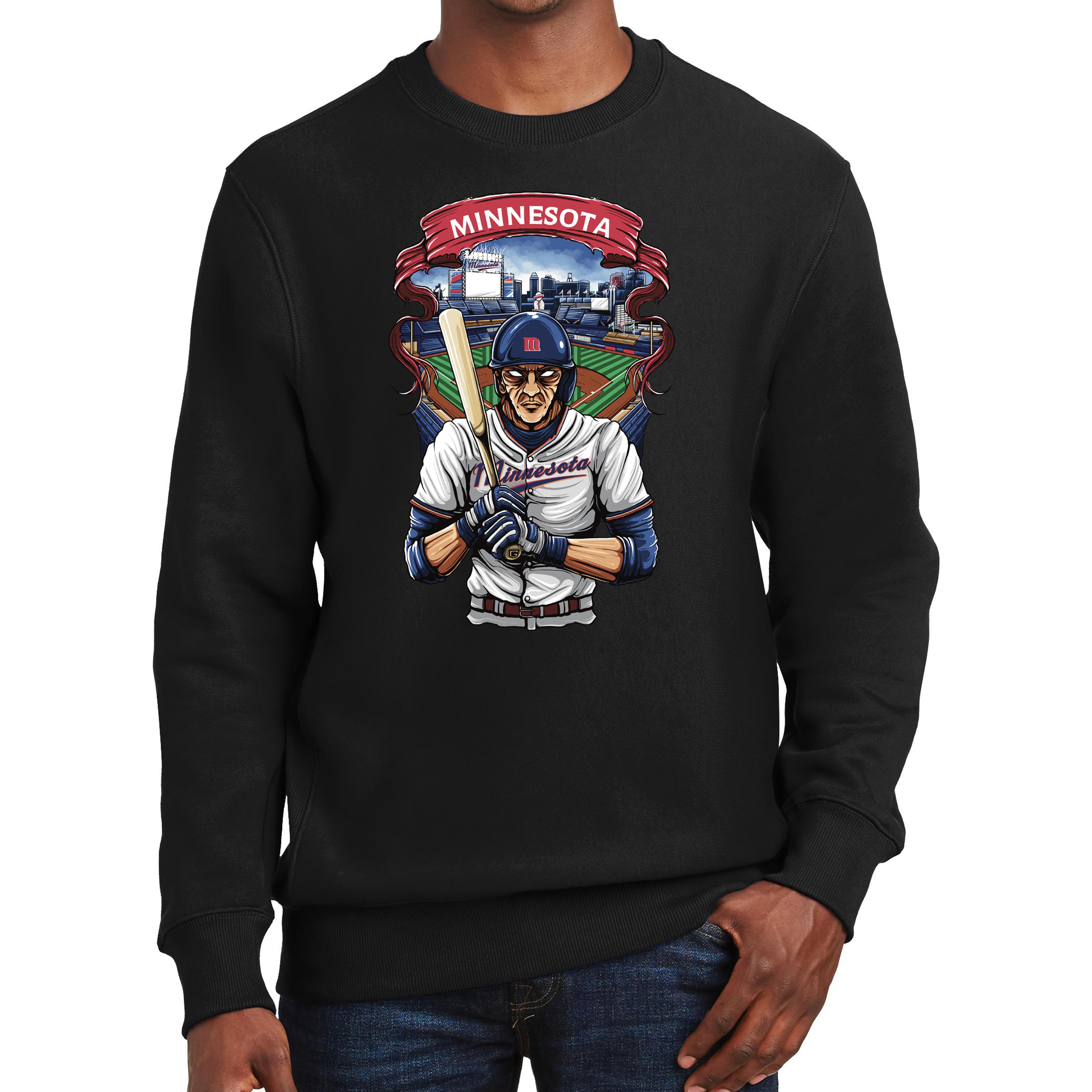Minnesota Baseball Men's Graphic Sweatshirt