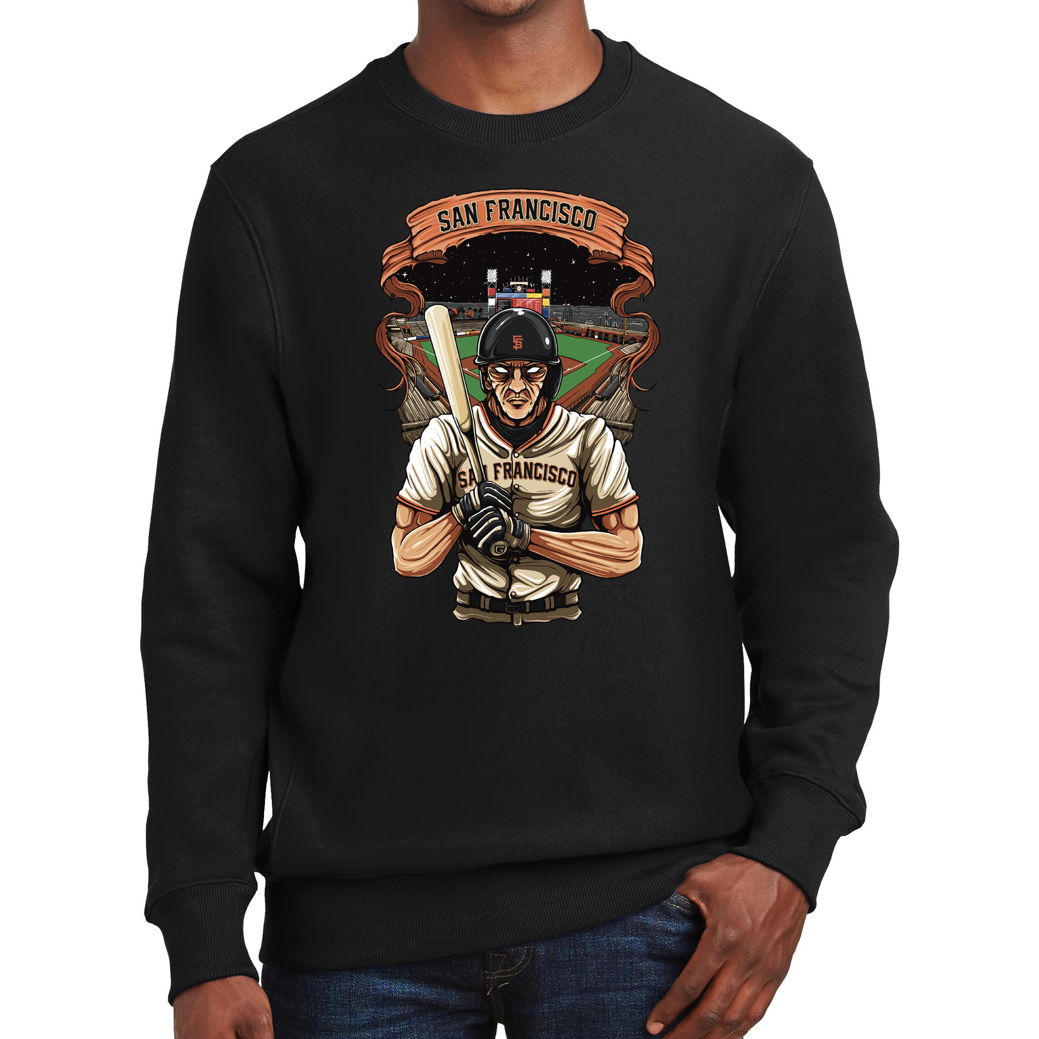 San Francisco Baseball Men's Graphic Sweatshirt