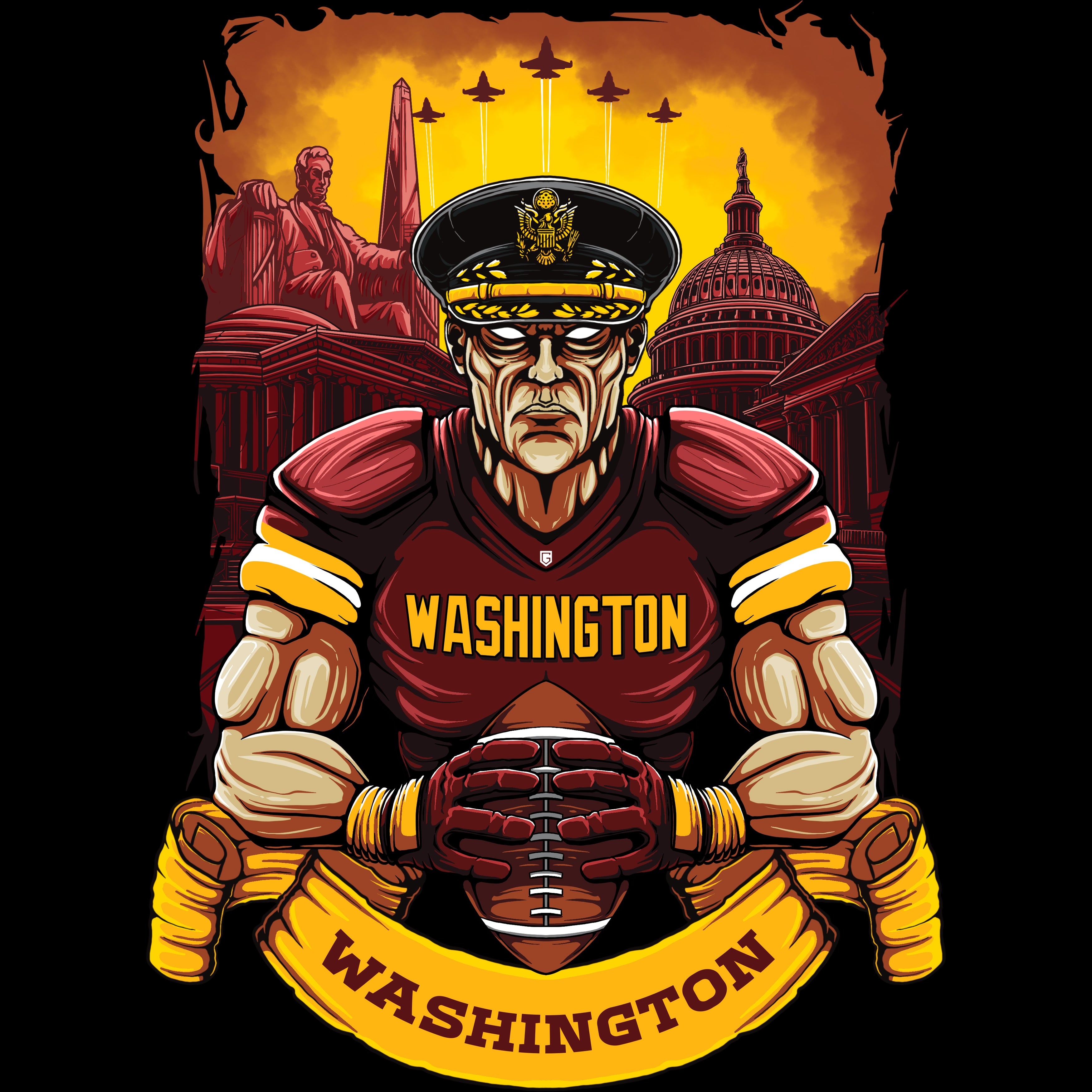 Washington Football Men's Graphic Hoodie