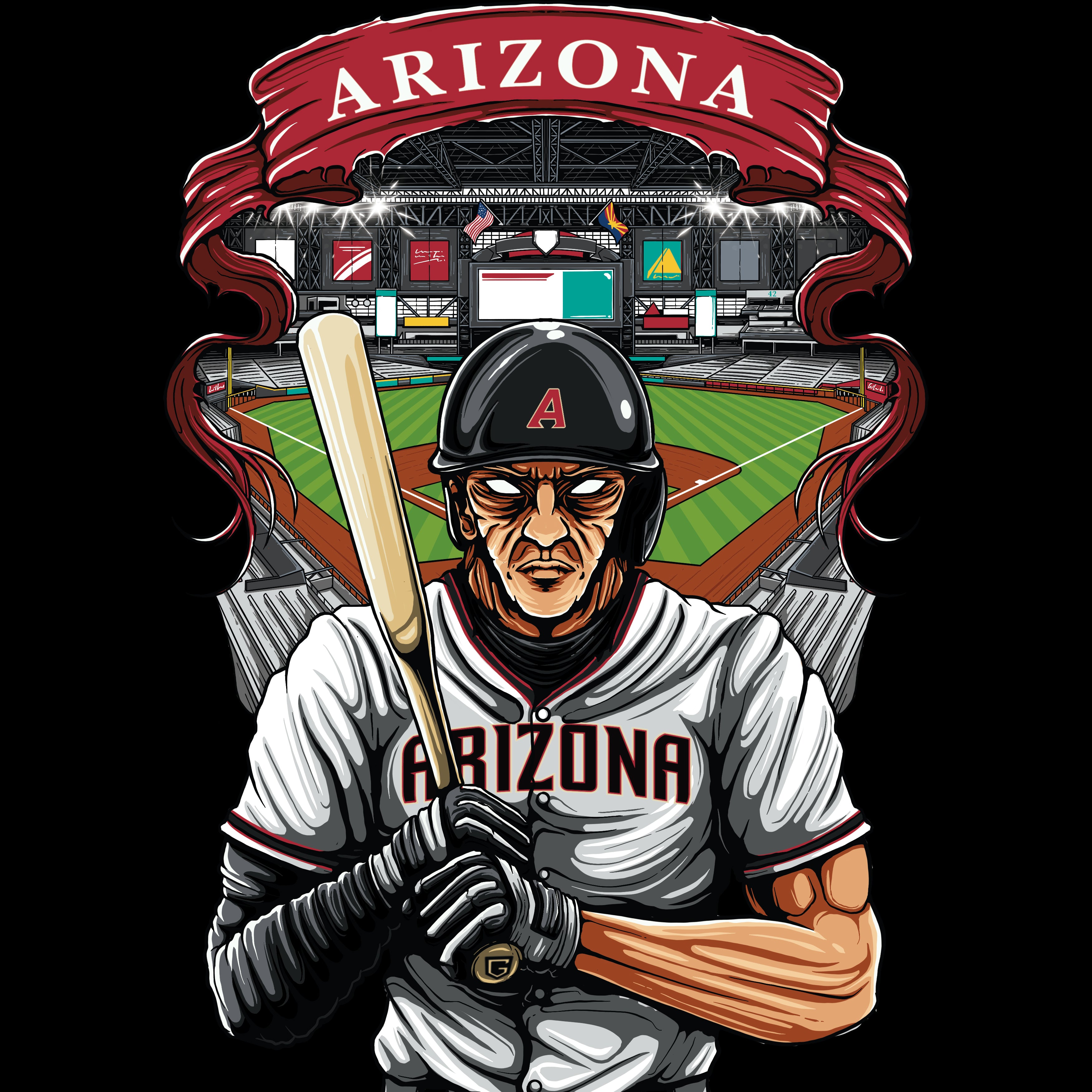 Arizona Baseball Long Sleeve Men's T-Shirt