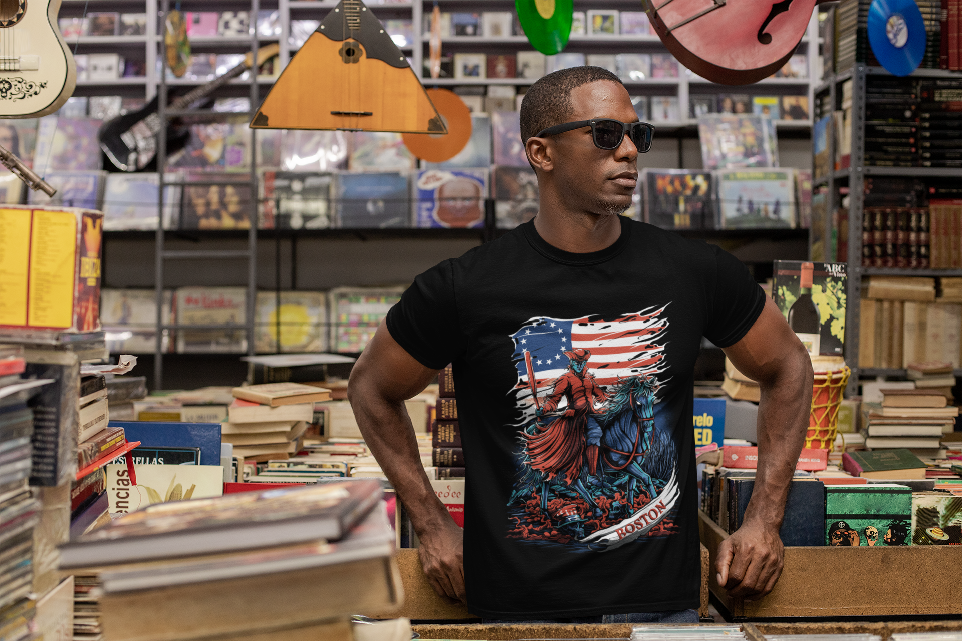 Boston Baseball Paul Revere Men's Graphic T-Shirt