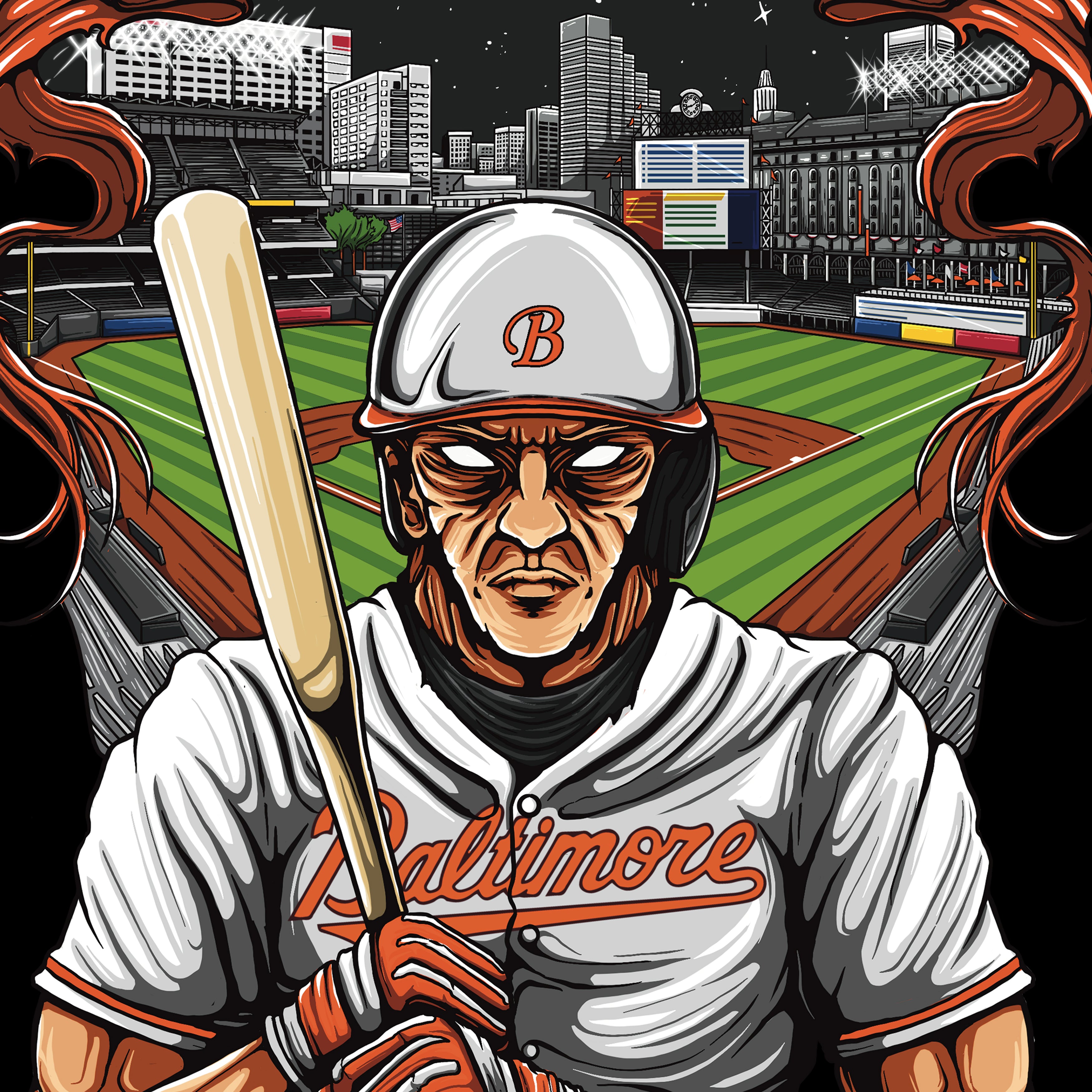 Baltimore Baseball Men's Graphic Sweatshirt