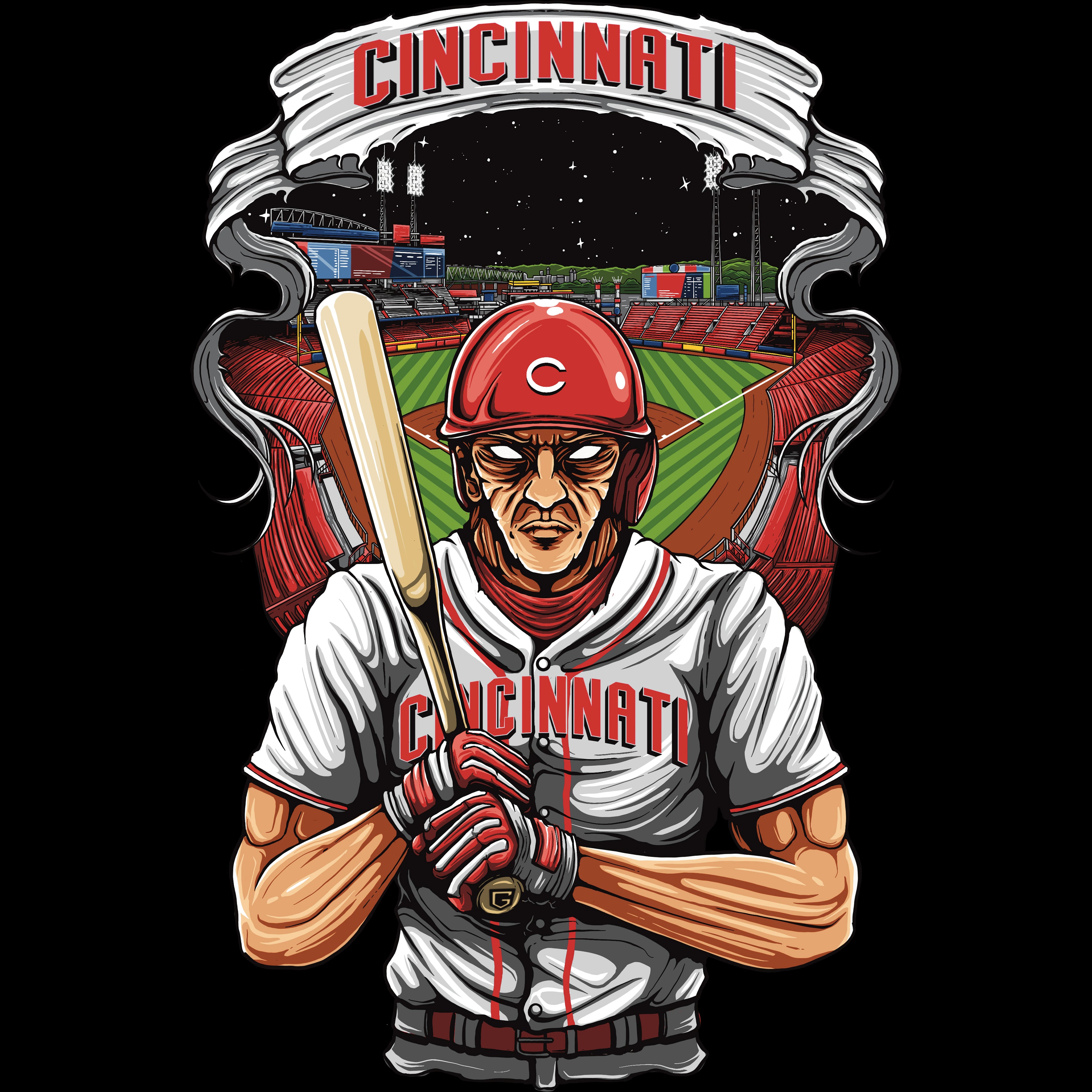 Cincinnati Baseball Men's Graphic Hoodie