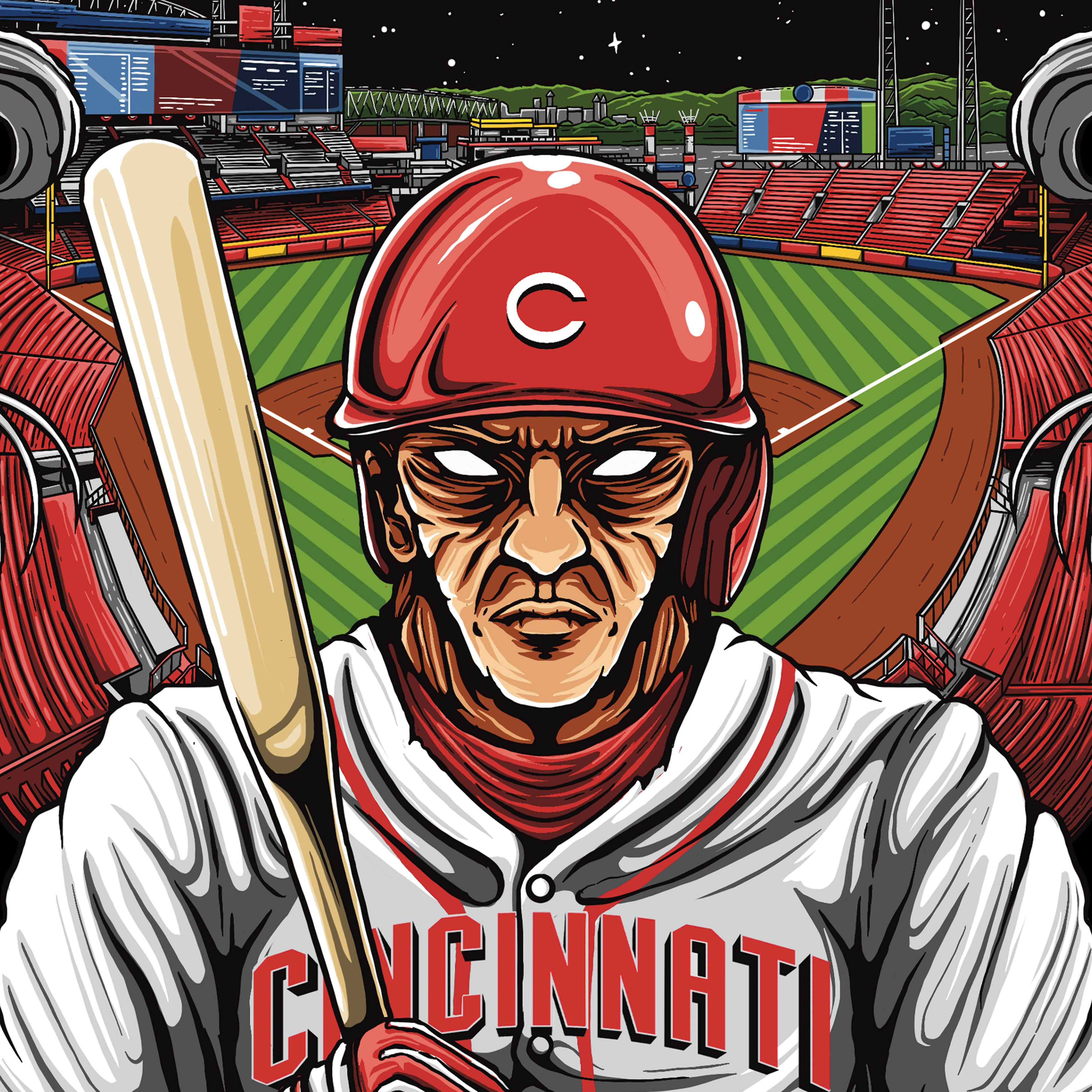 Cincinnati Baseball Men's Graphic Hoodie