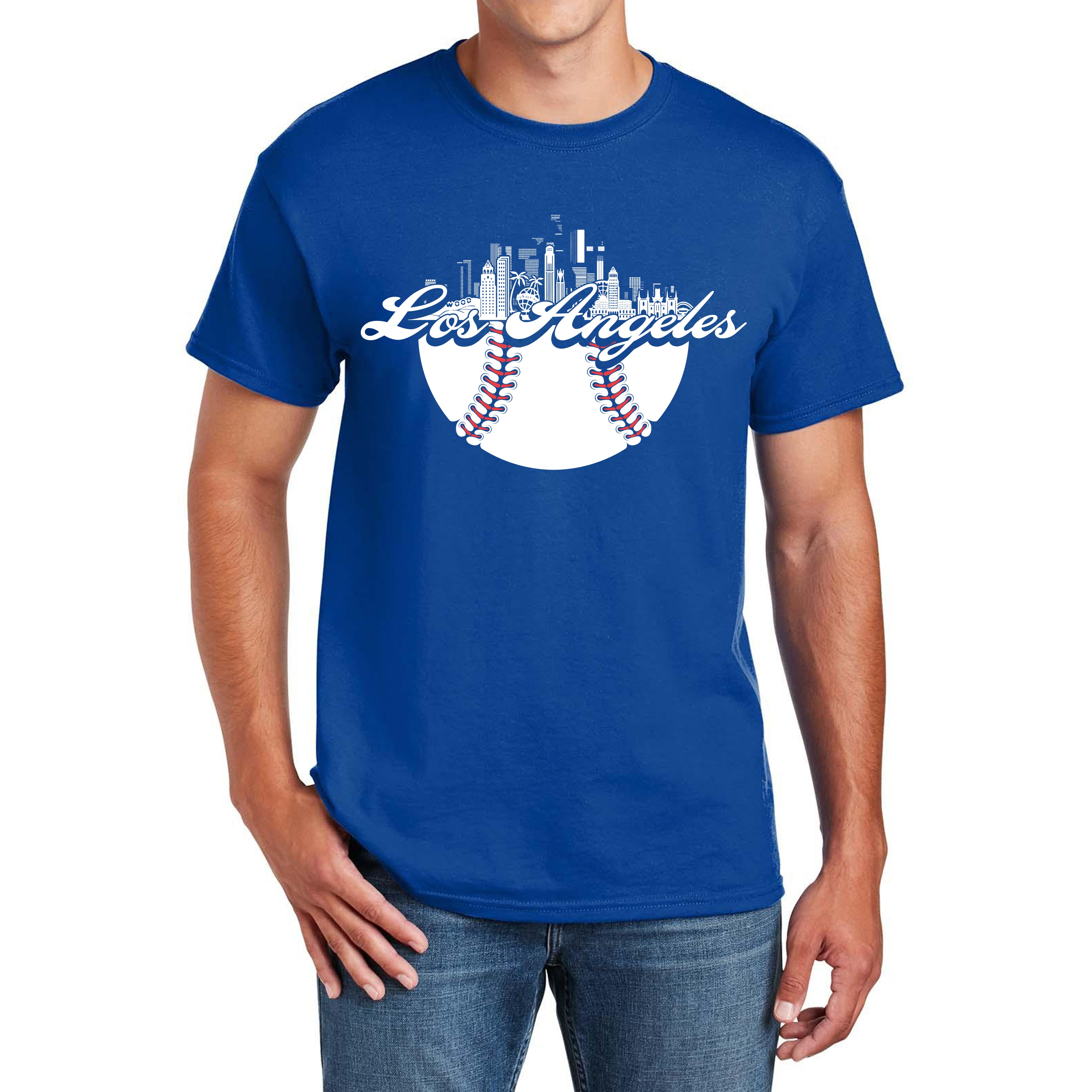Los Angeles Baseball Skyline Classic Men's T-Shirt