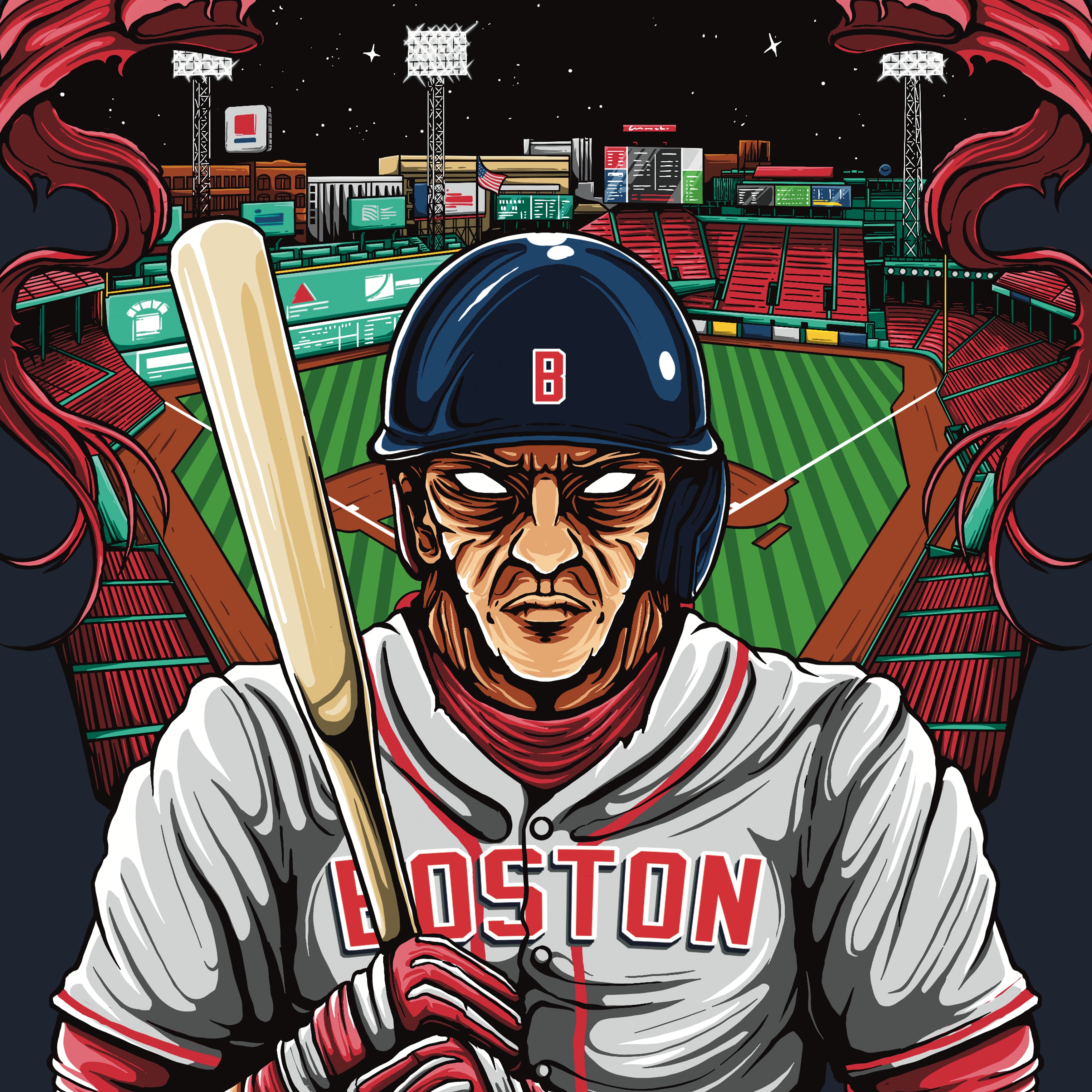 Boston Baseball Men's Graphic T-Shirt