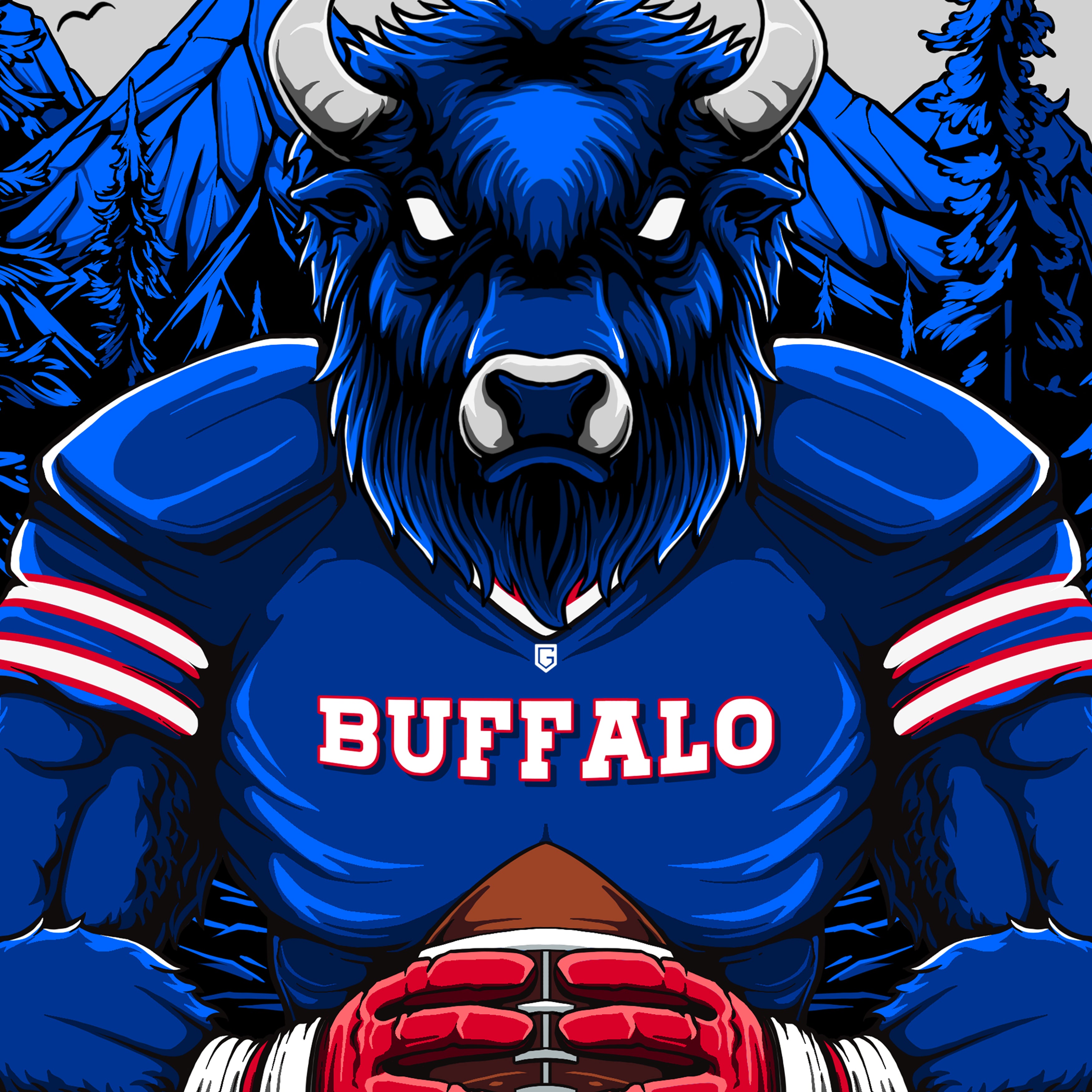 Buffalo Football Men's Graphic Sweatshirt