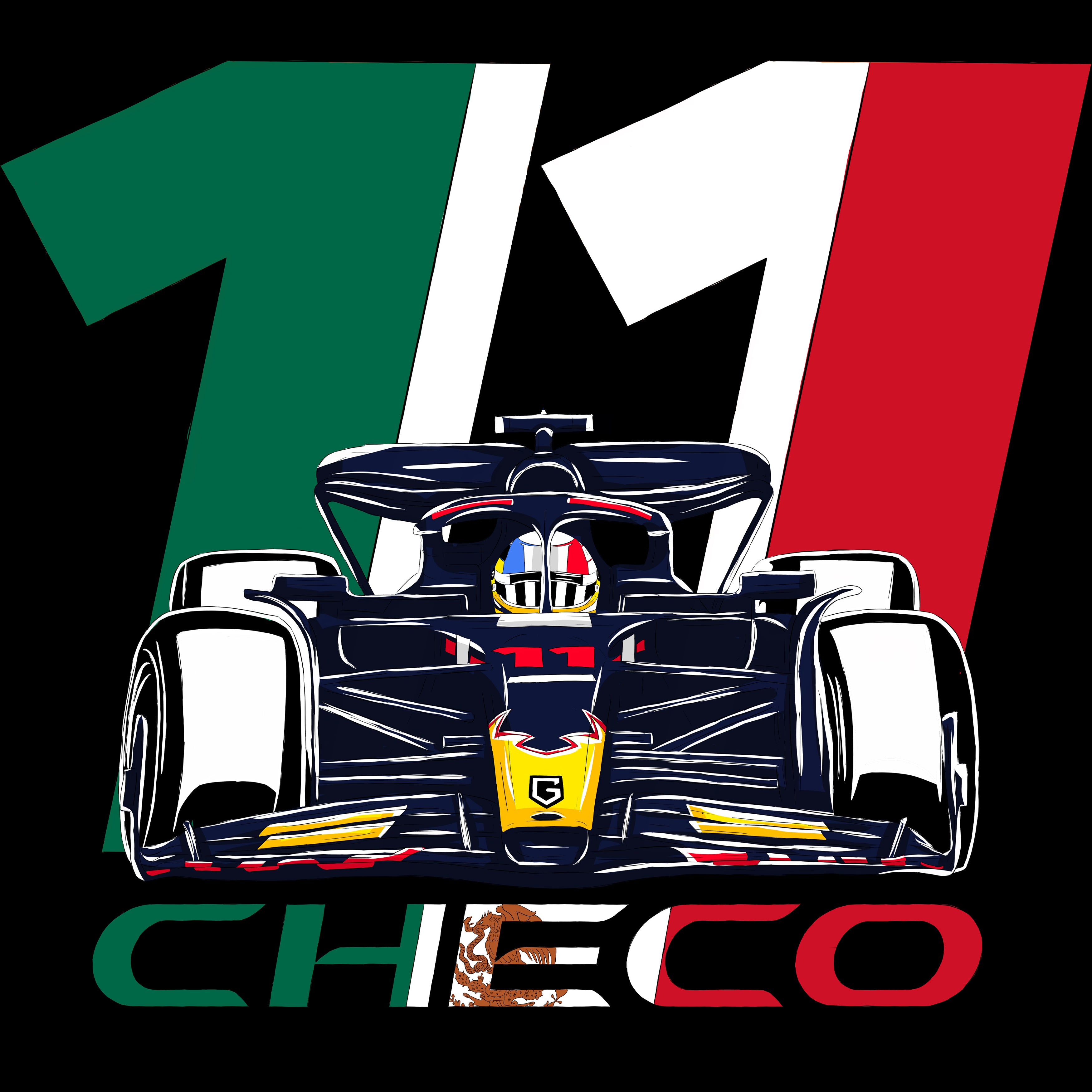 Formula Mexico Racing - Sergio Checo #11 Men's T-Shirt