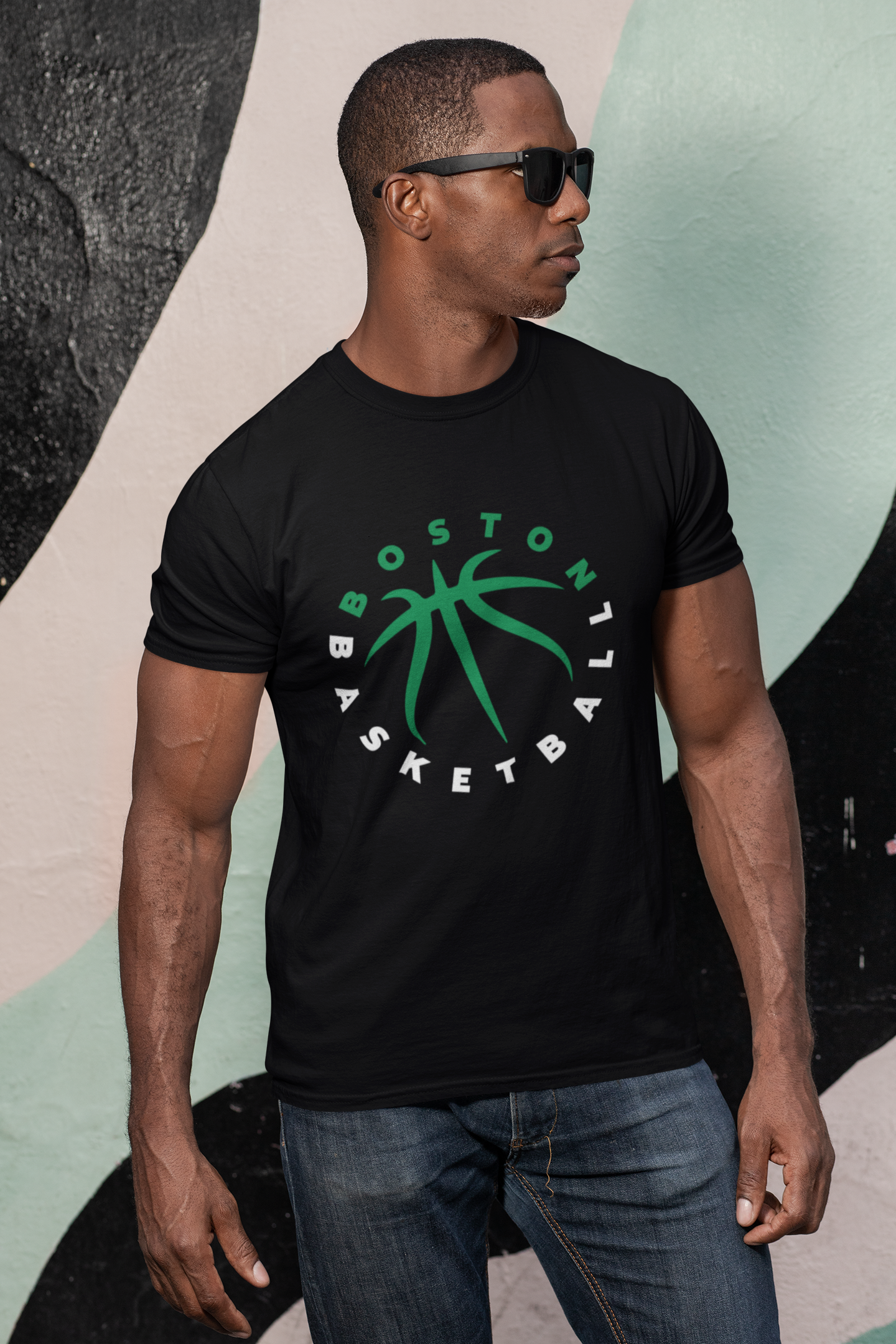 Boston Basketball Seams Men's T-Shirt