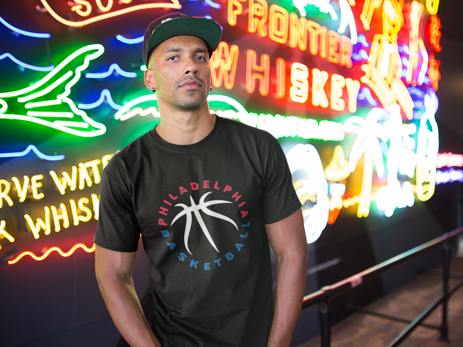 Philadelphia Basketball Seams Men's T-Shirt