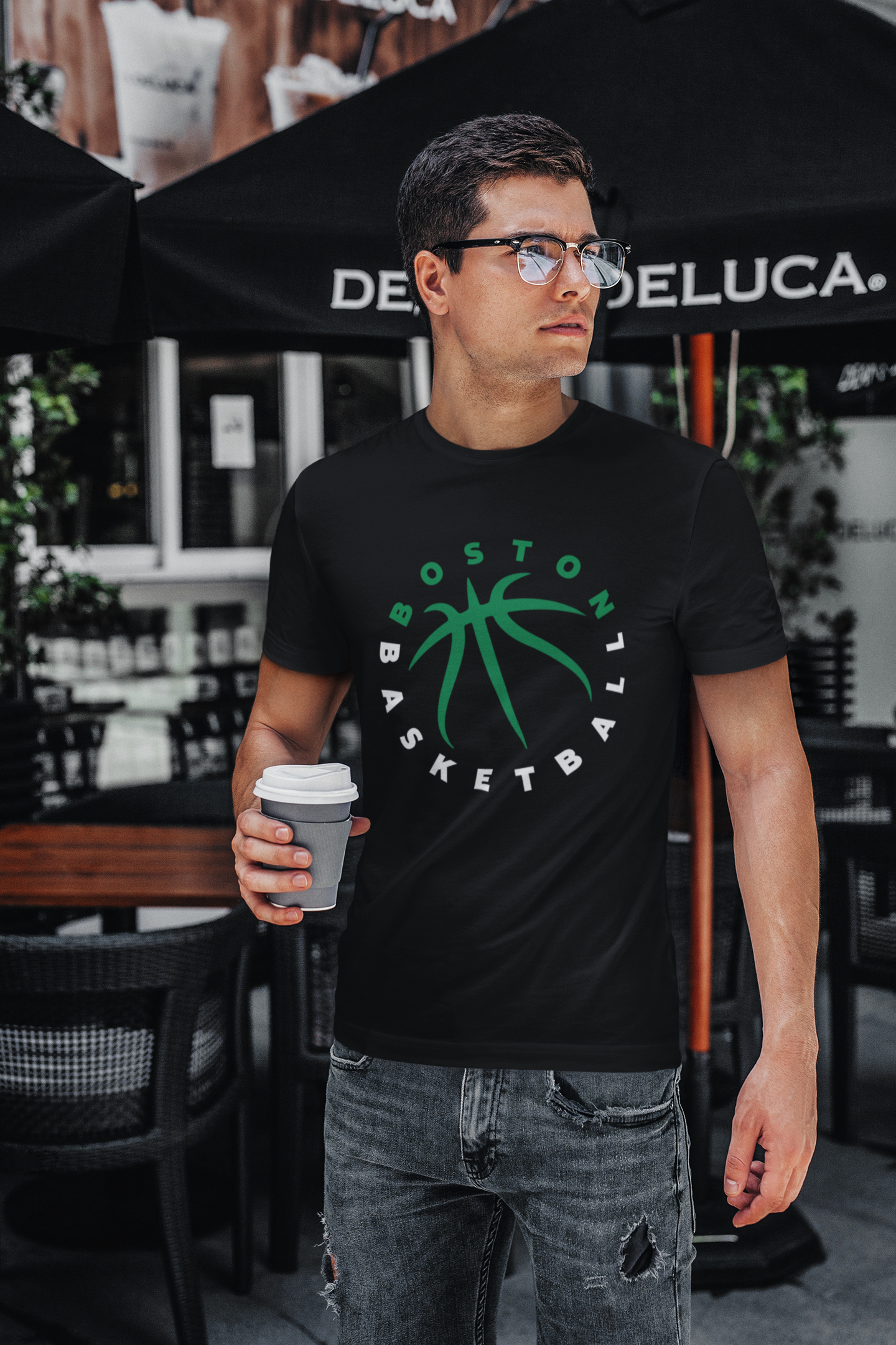 Boston Basketball Seams Men's T-Shirt