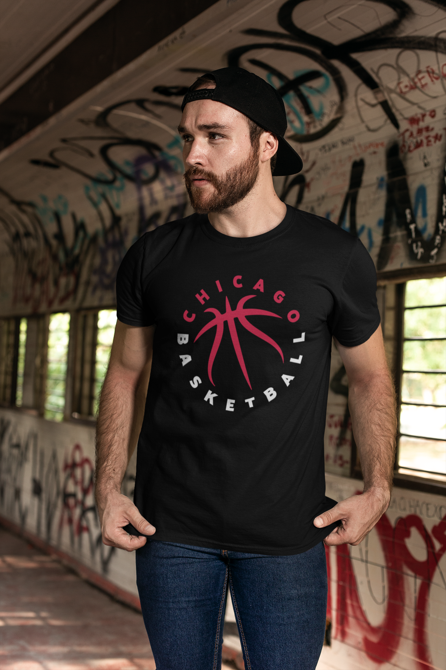 Chicago Basketball Seams Men's T-Shirt