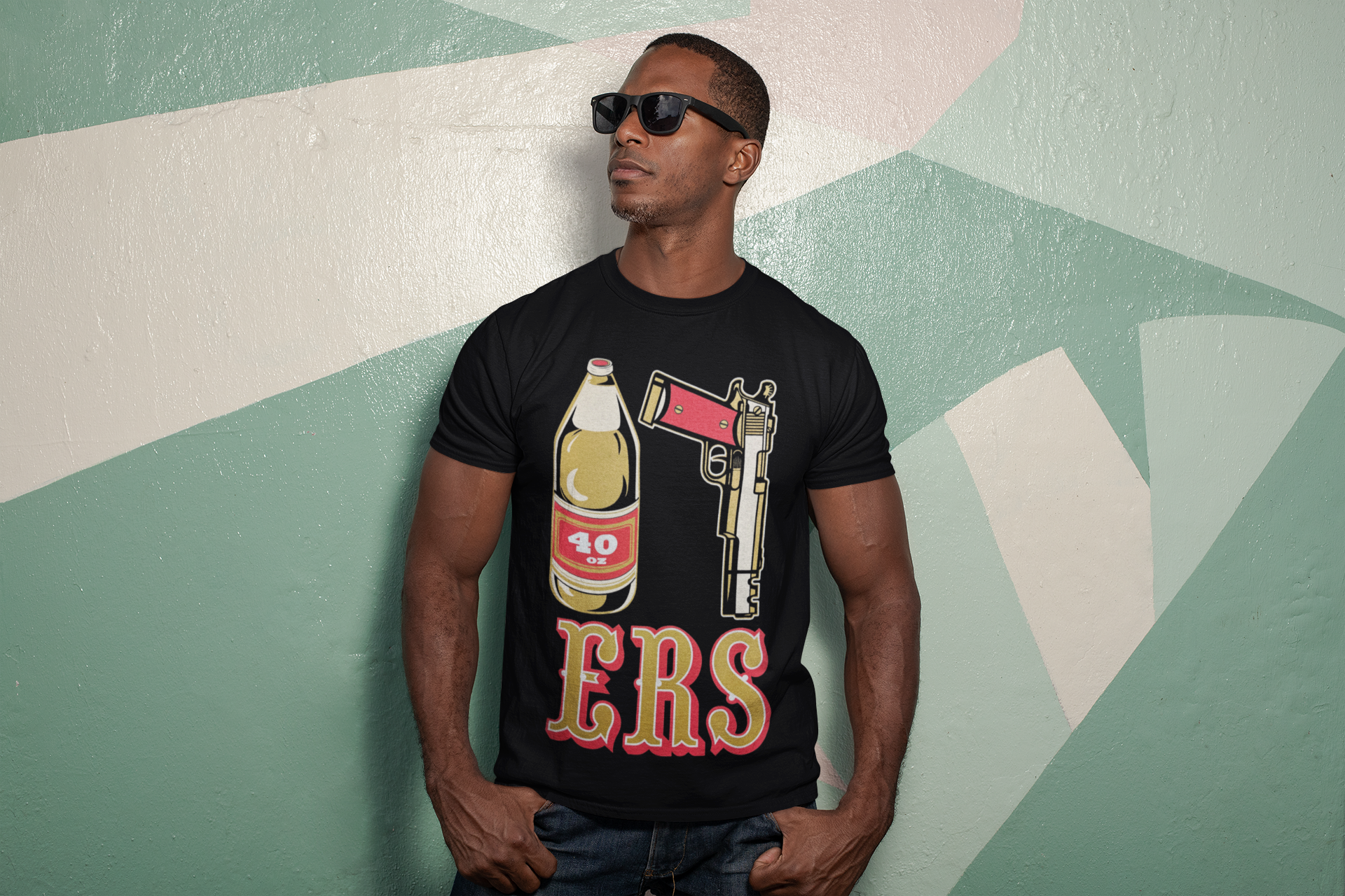 San Francisco 40 Nine Ners Football Mens T-Shirt
