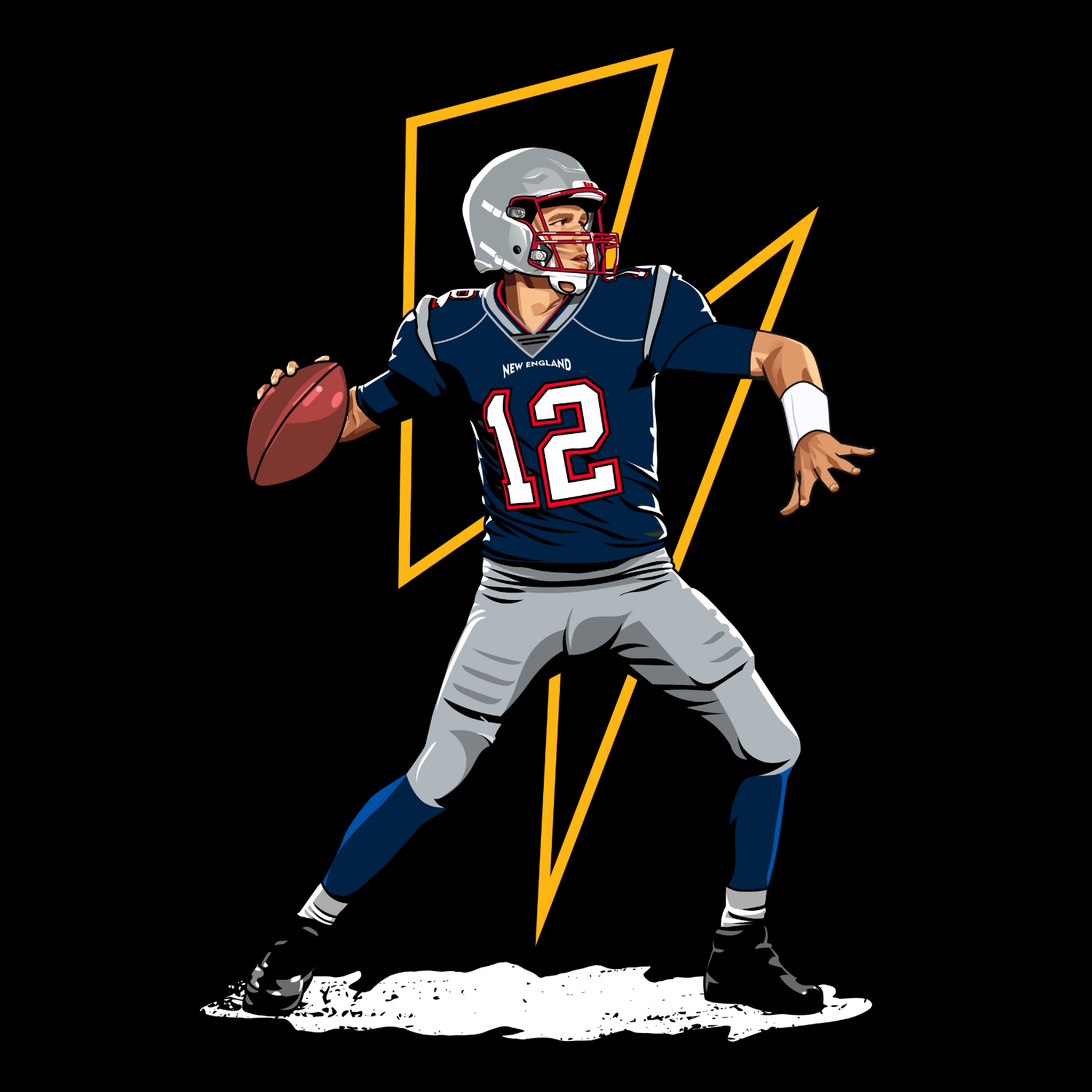 New England Quarterback Football Sweatshirt