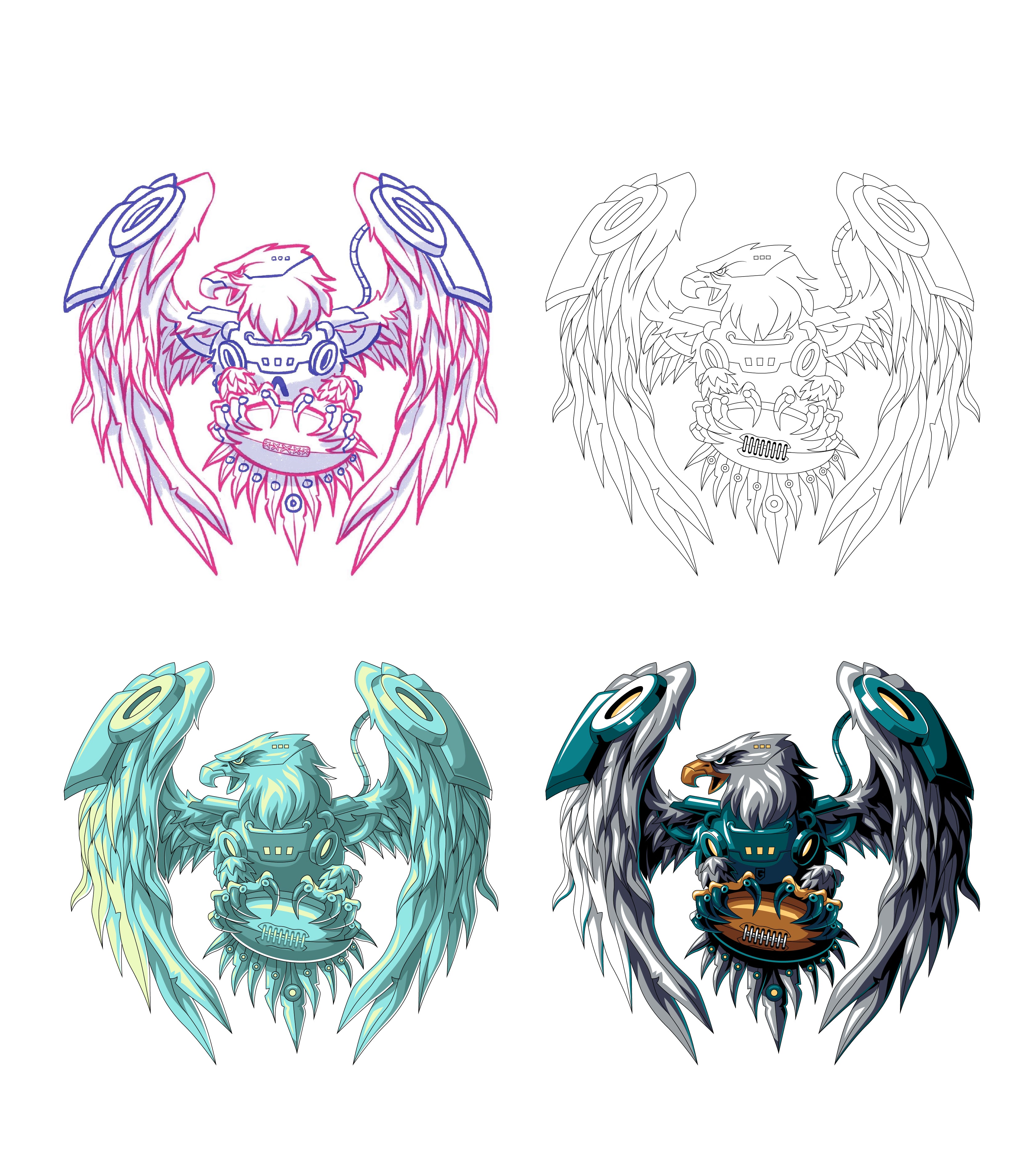 Philadelphia Football Robotic Men's Graphic Sweatshirt