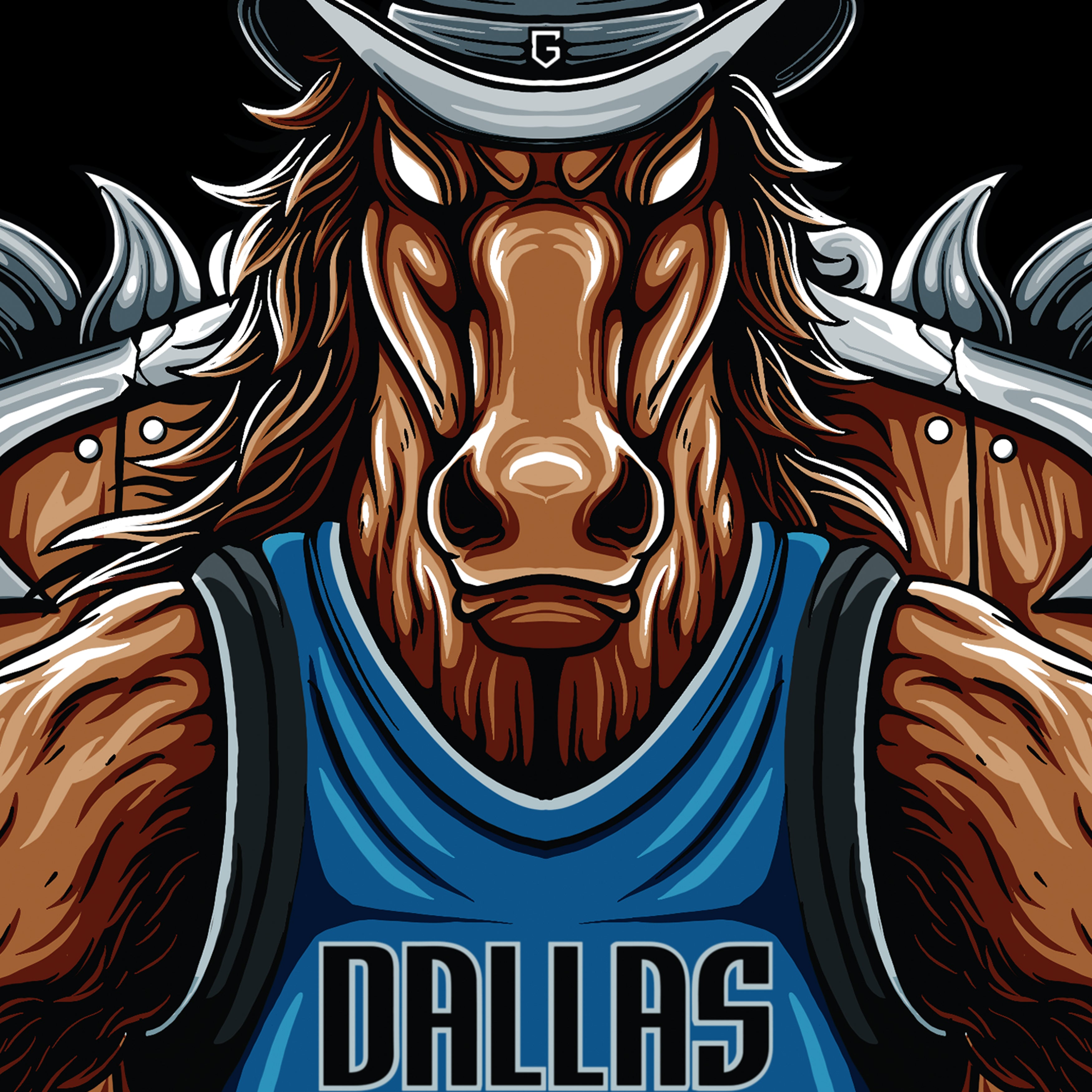 Dallas Basketball Men's Graphic T-Shirt