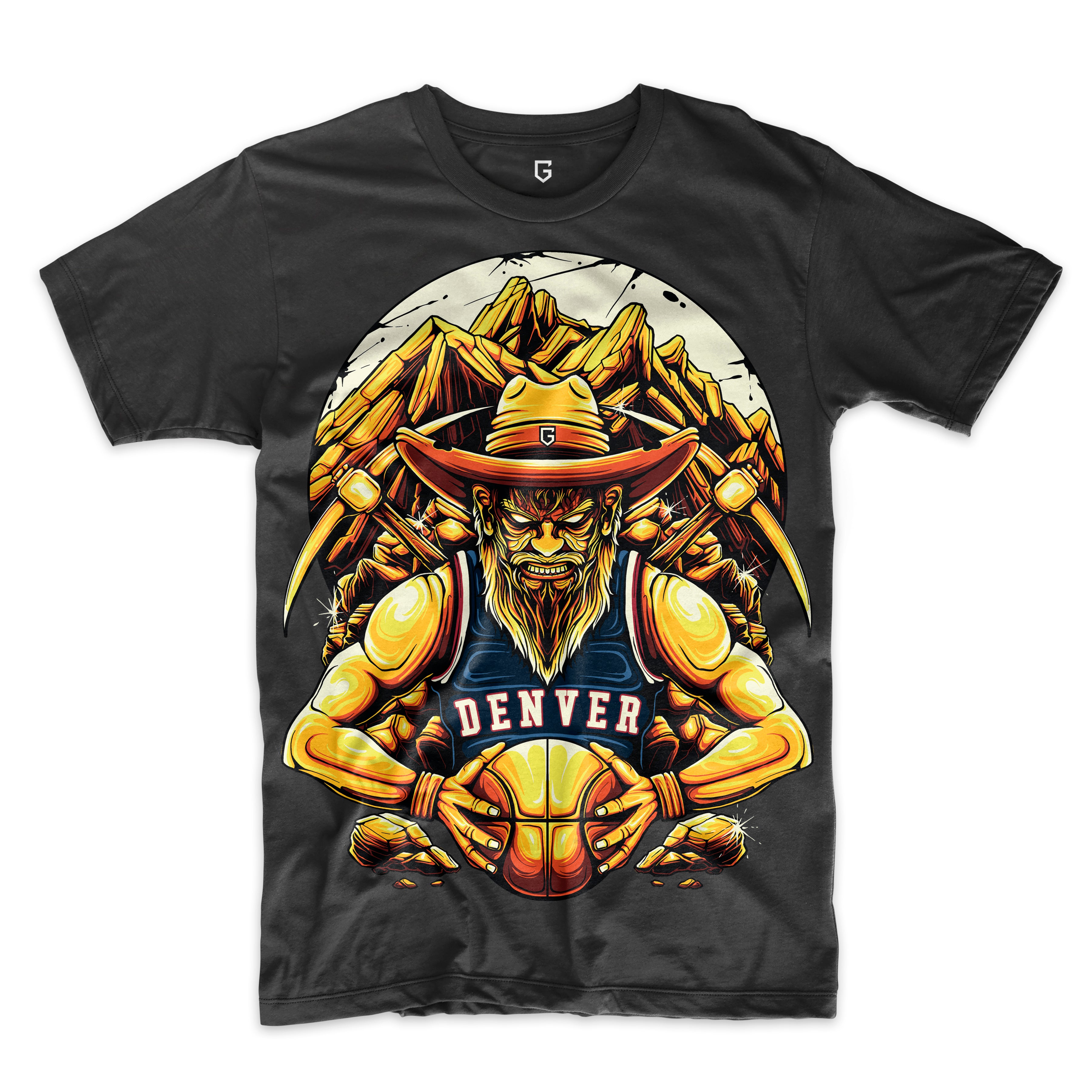Denver Basketball 4XL 5XL Men's T-Shirt