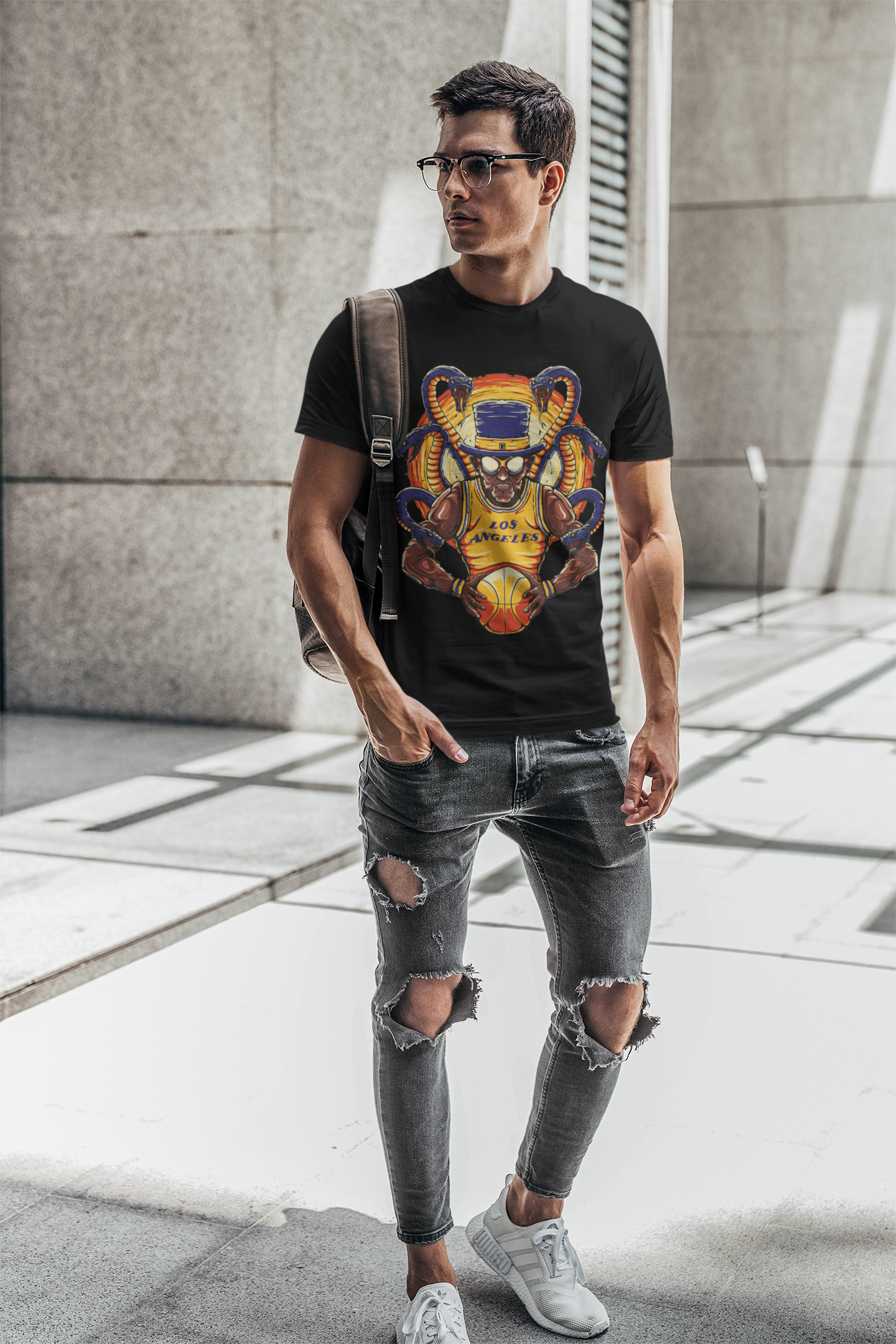 Los Angeles Basketball Men's Graphic T-Shirt