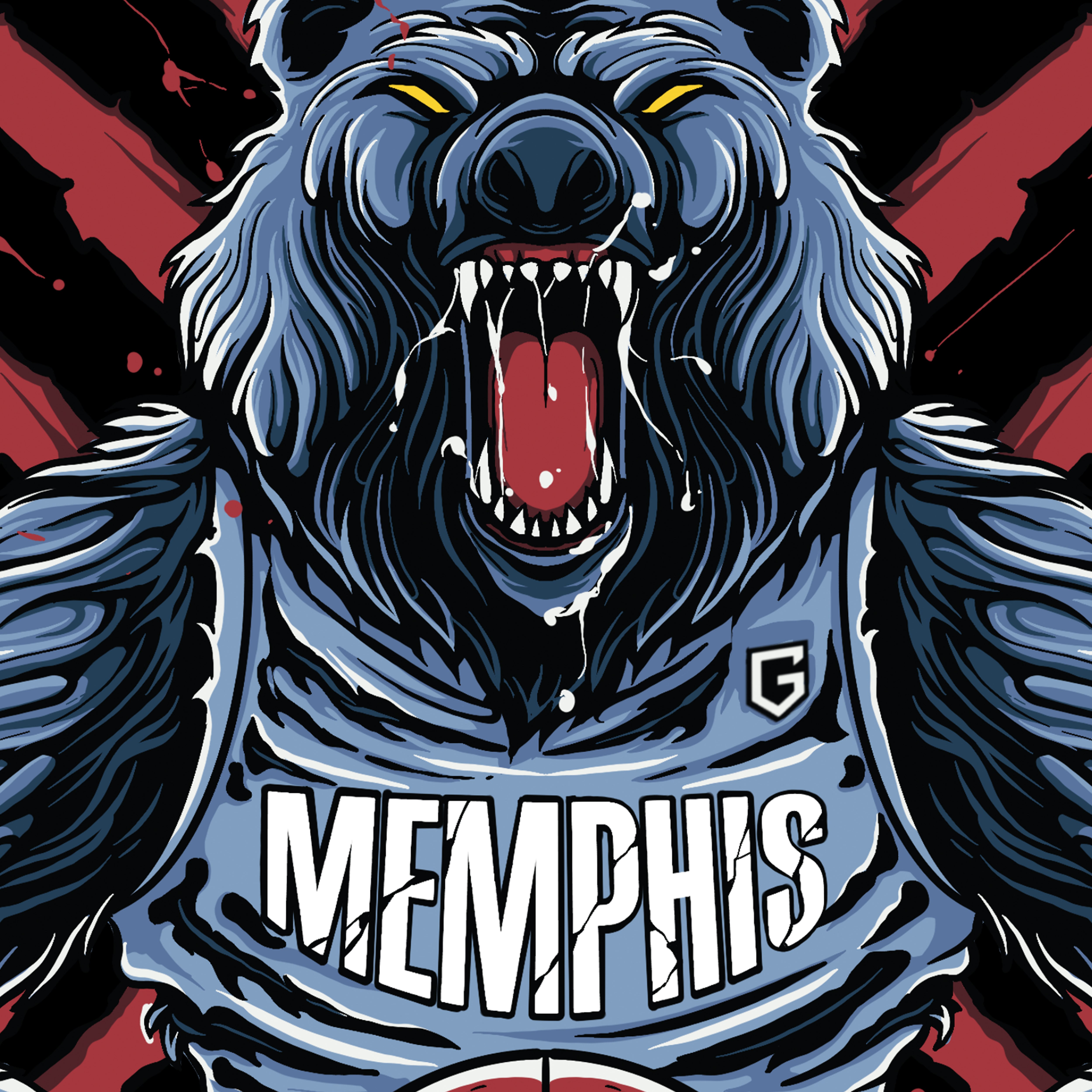 Memphis Basketball 4XL 5XL Men's T-Shirt