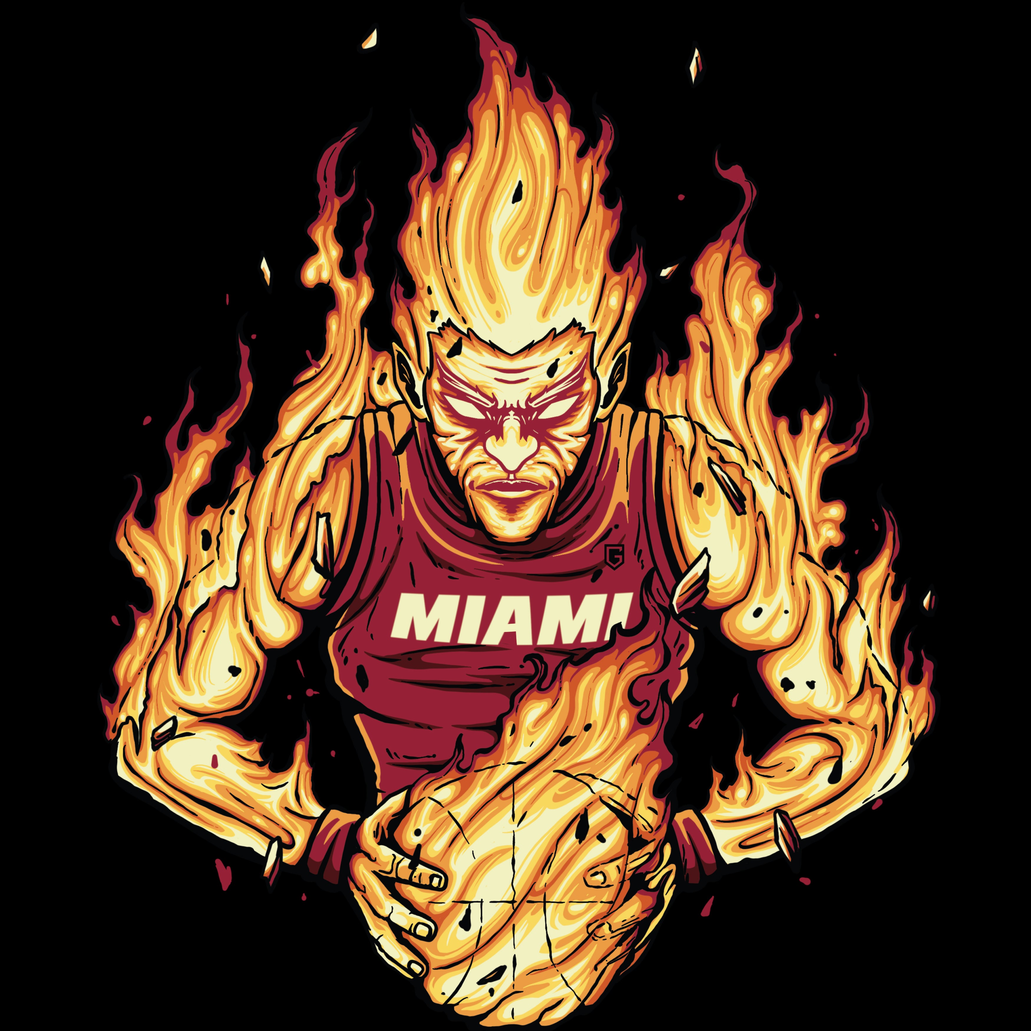 Miami Basketball Men's T-Shirt