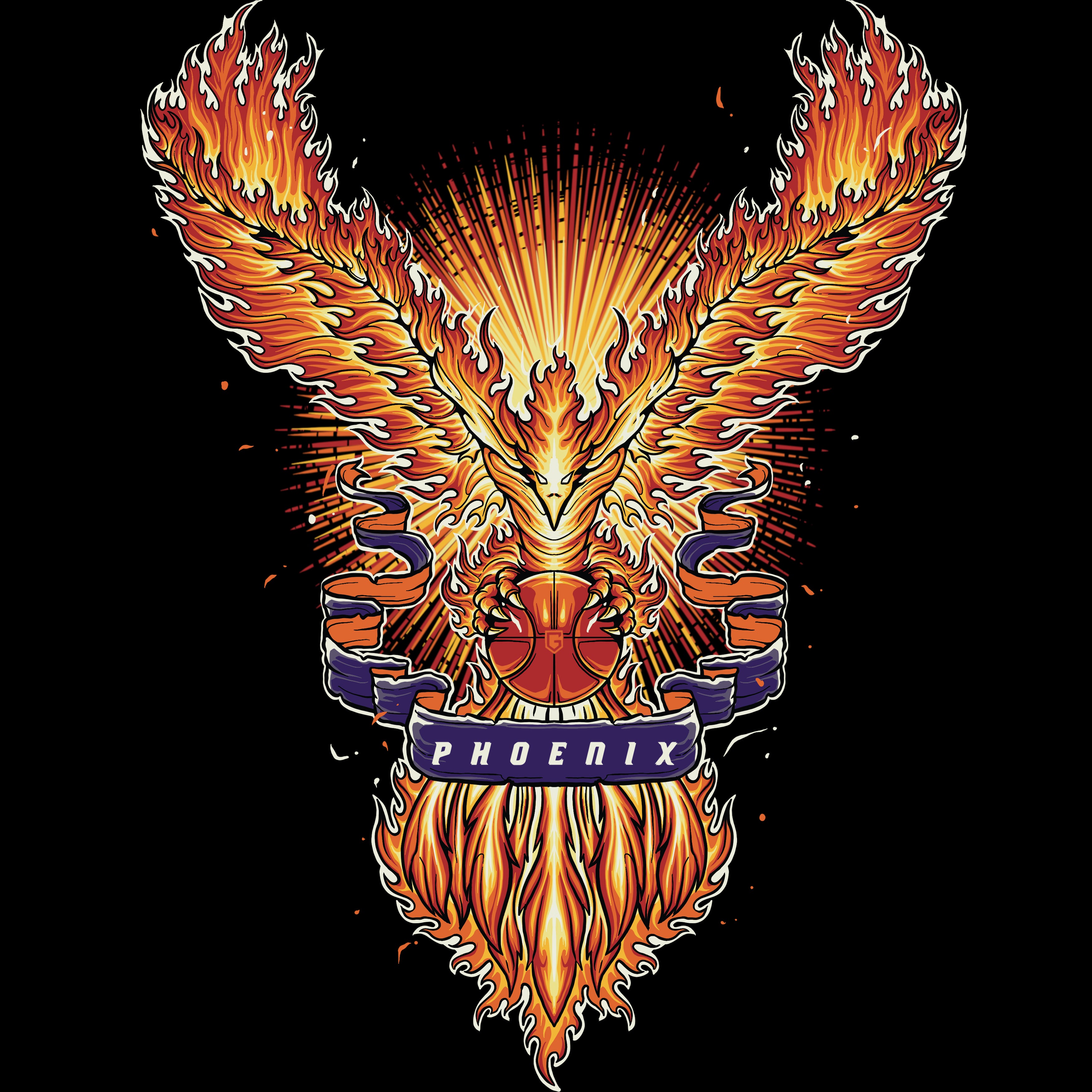 Phoenix Basketball Men's Graphic T-Shirt