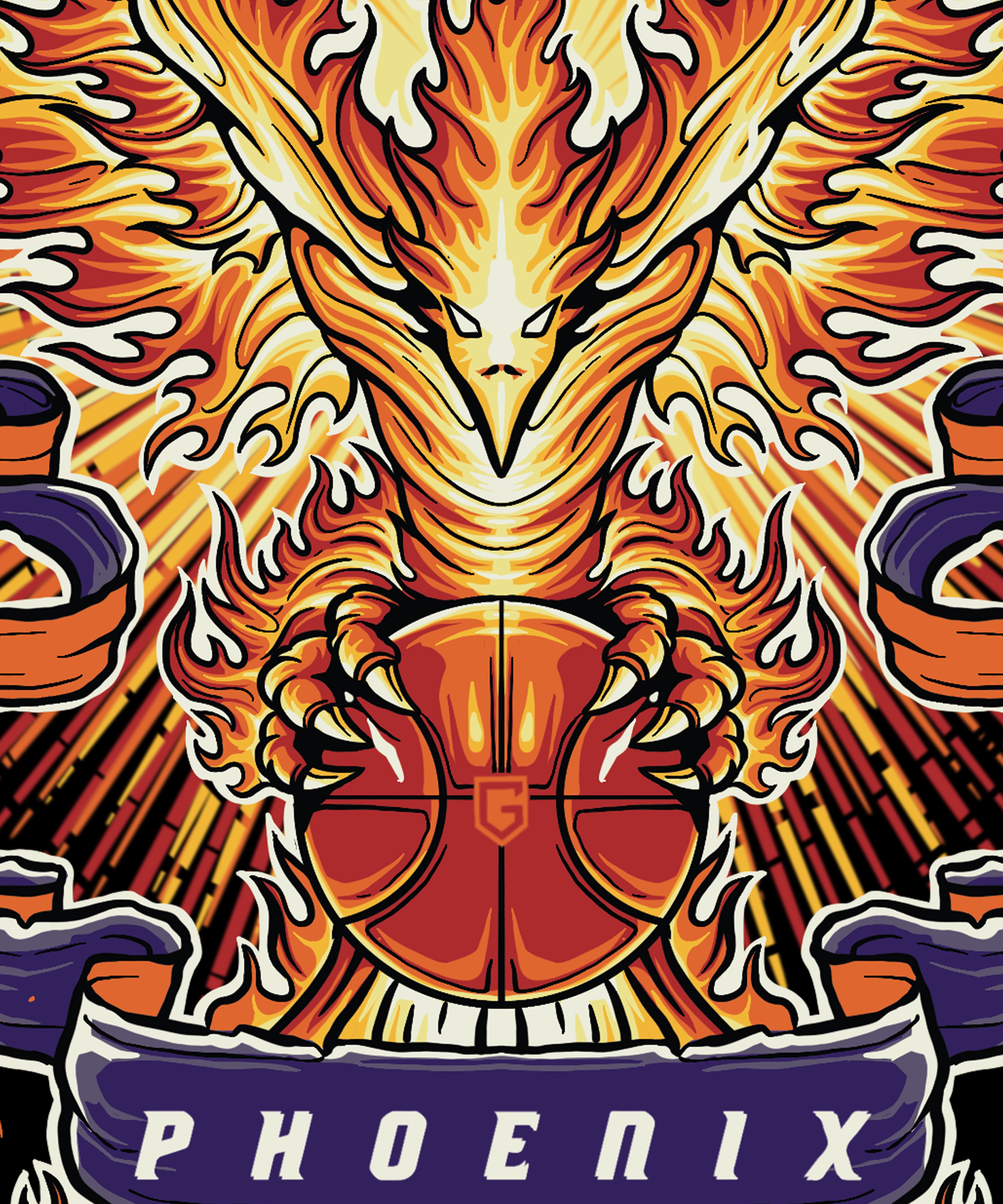 Phoenix Basketball Men's Graphic T-Shirt