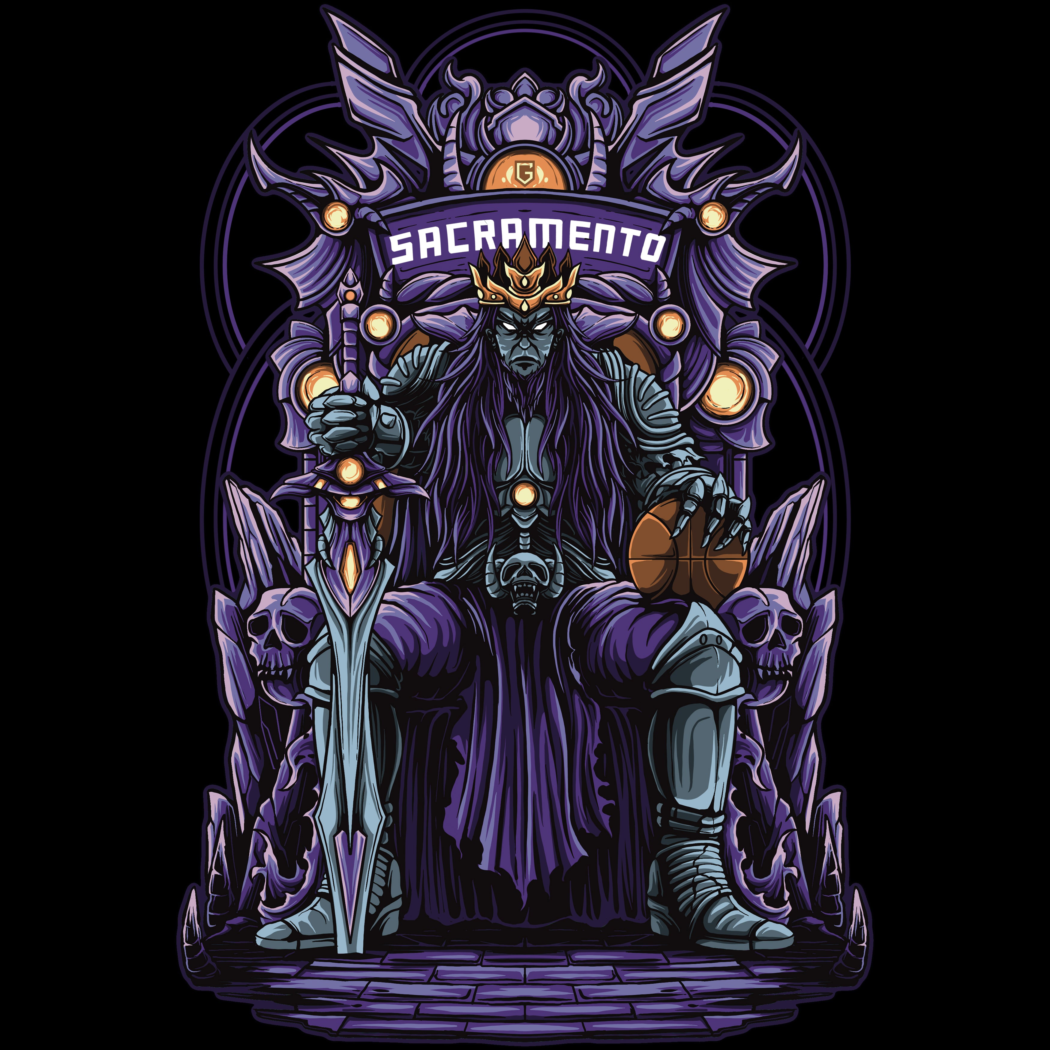 Sacramento Basketball Men's Graphic T-Shirt