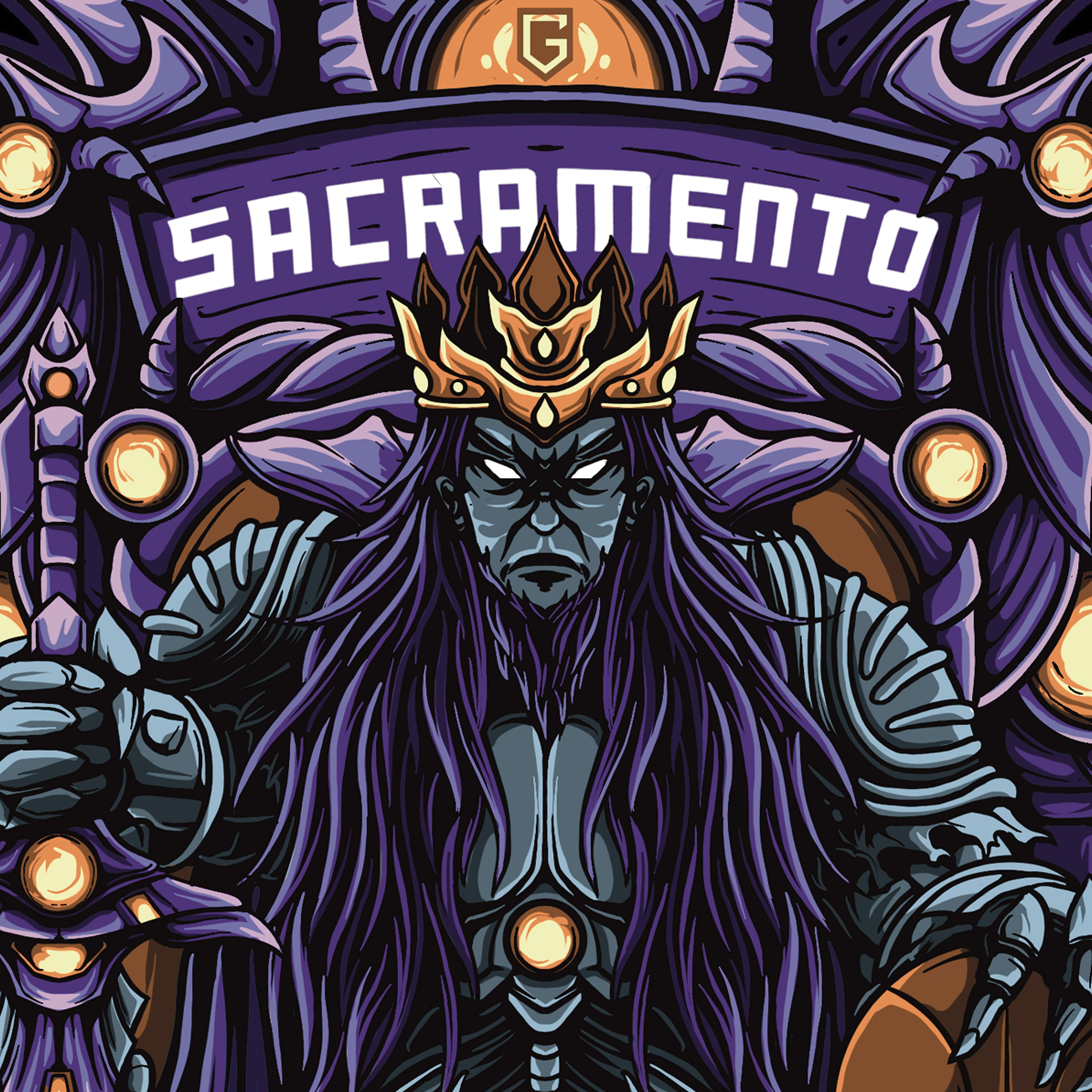 Sacramento Basketball Men's Graphic T-Shirt