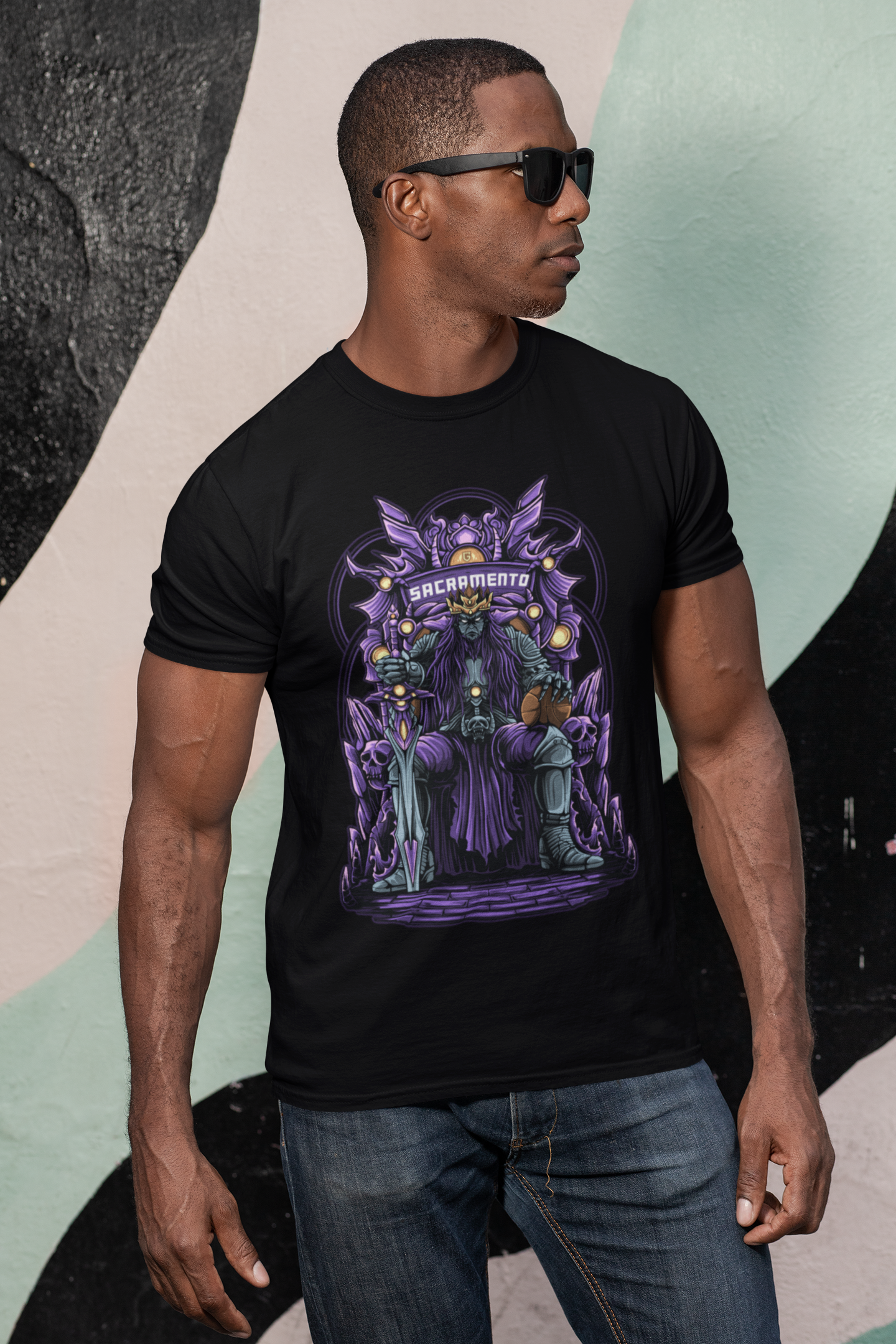 Sacramento Basketball Men's Graphic T-Shirt