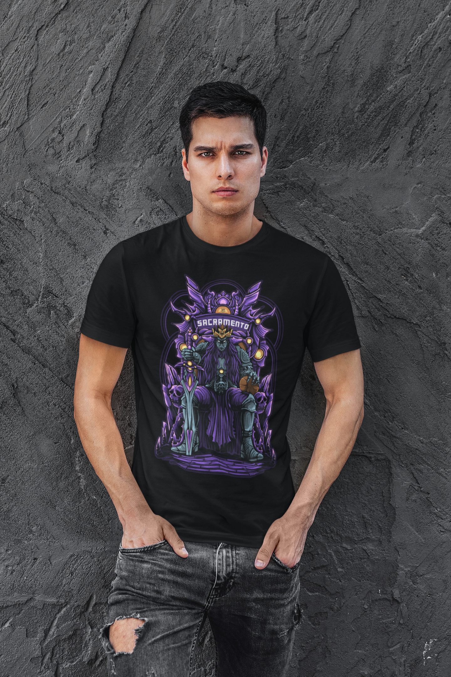 Sacramento Basketball Men's Graphic T-Shirt