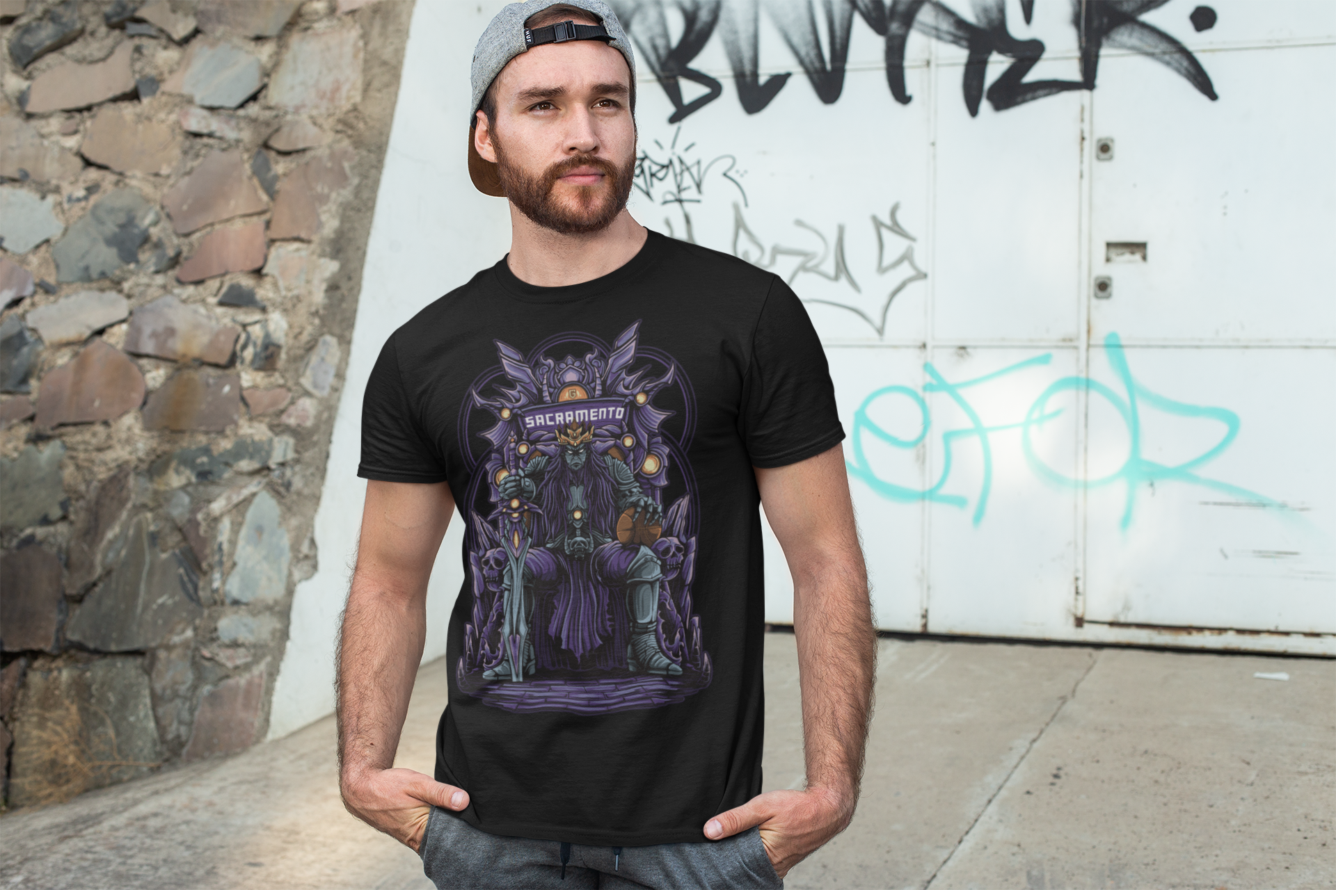 Sacramento Basketball Men's Graphic T-Shirt