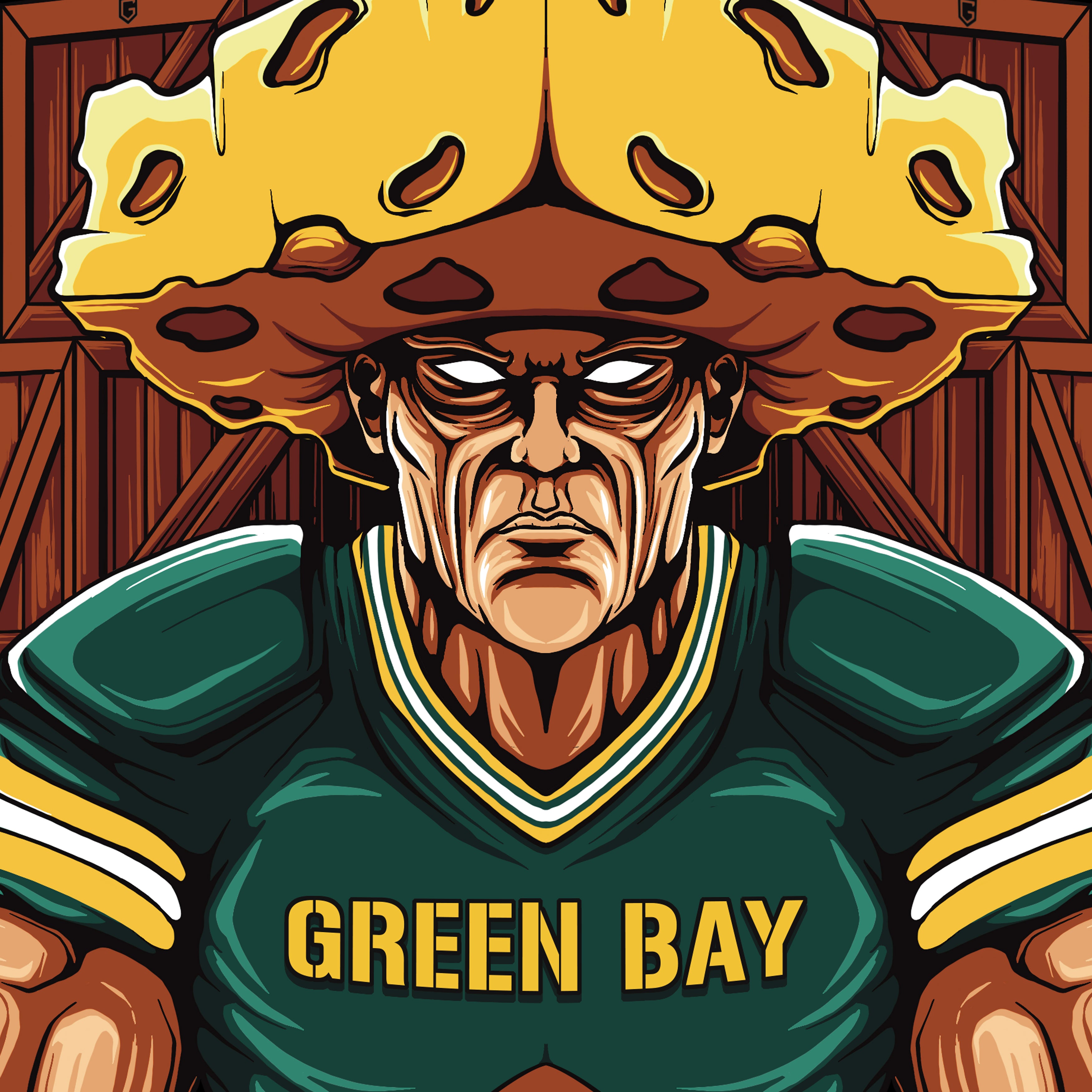 Green Bay Football Men's Graphic Hoodie